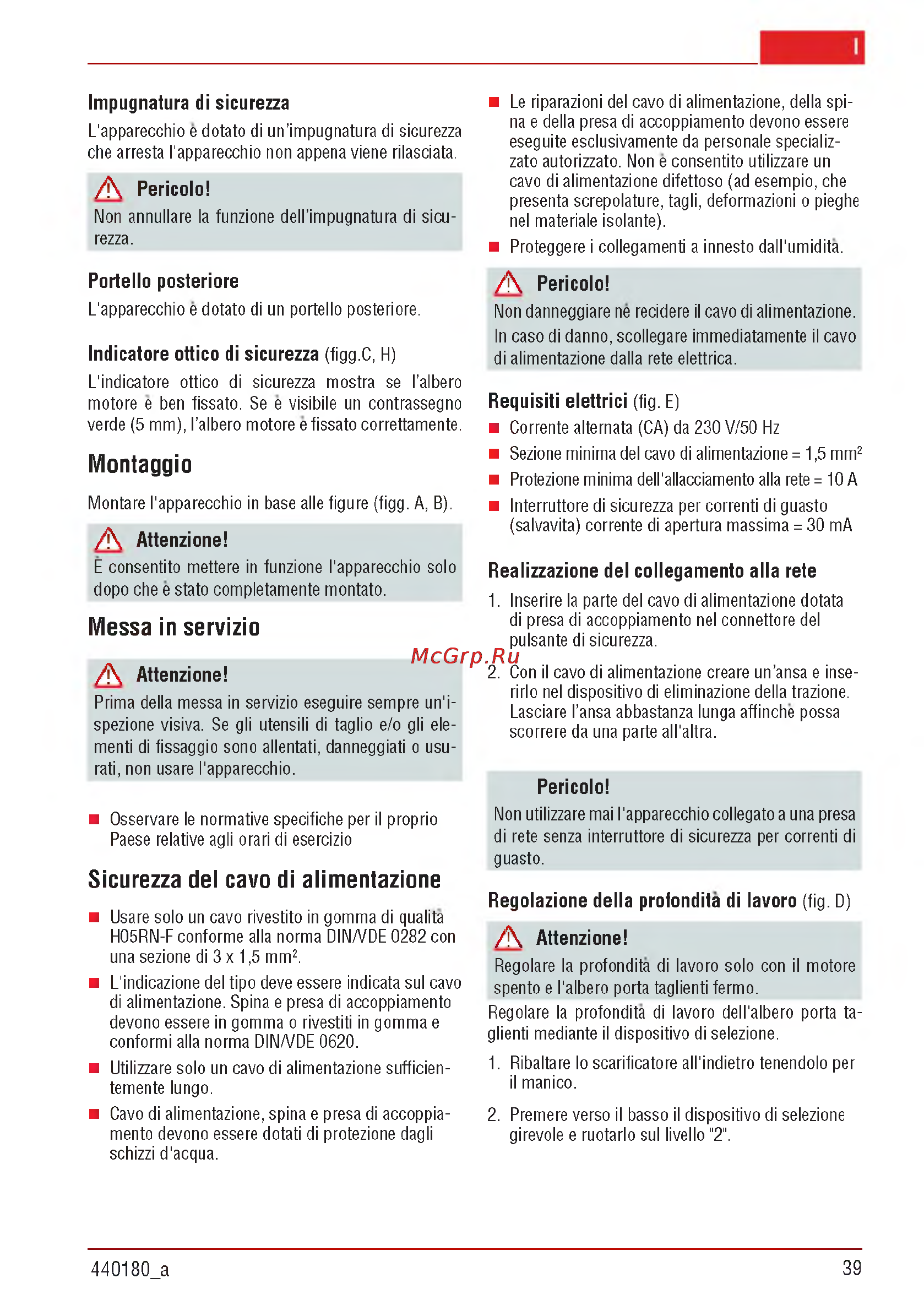 Al-Ko Combi Care 32.3 VLE Comfort [39/148] Messa in servizio