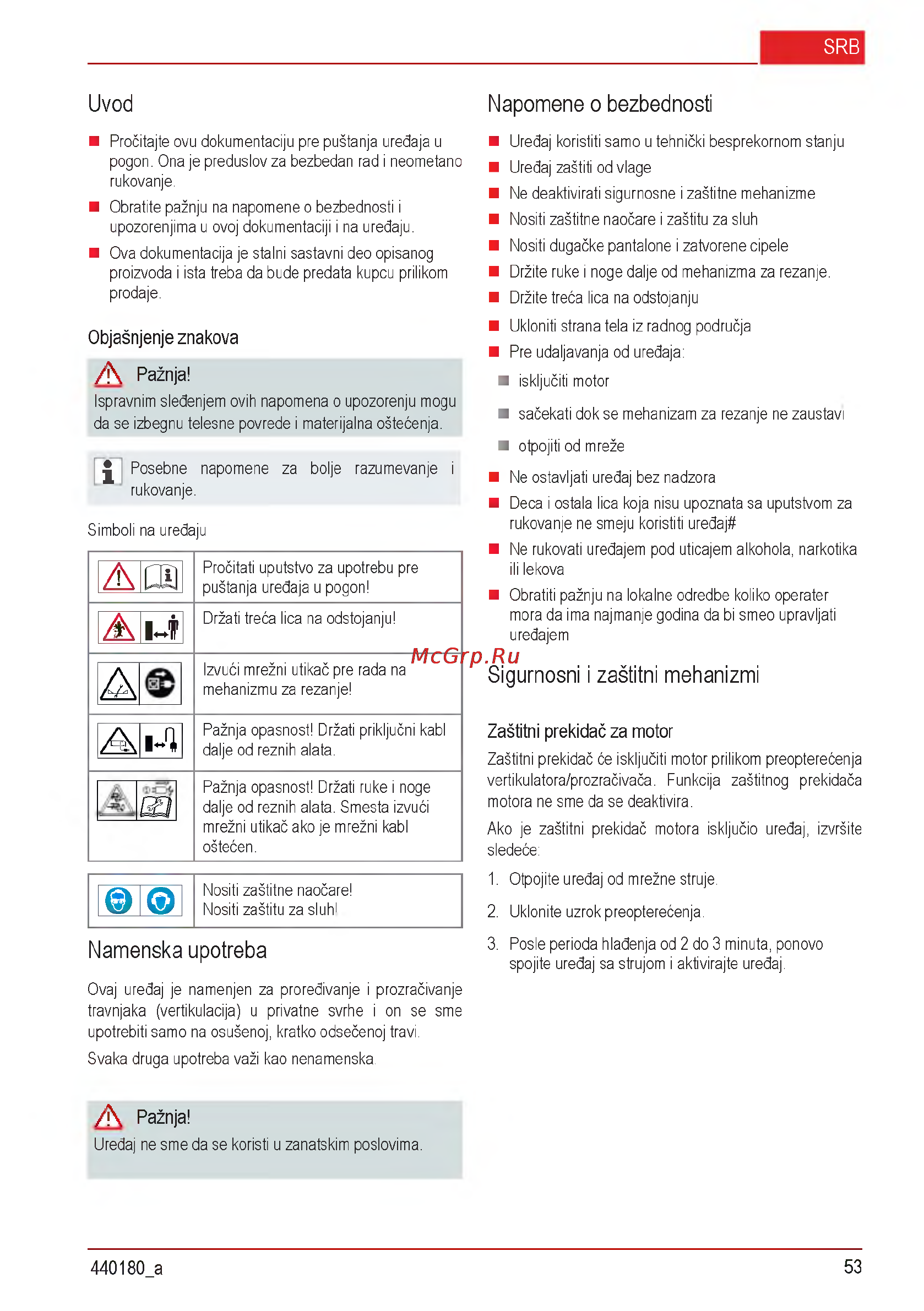 Al-Ko Combi Care 32.3 VLE Comfort [53/148] Namenska upotreba