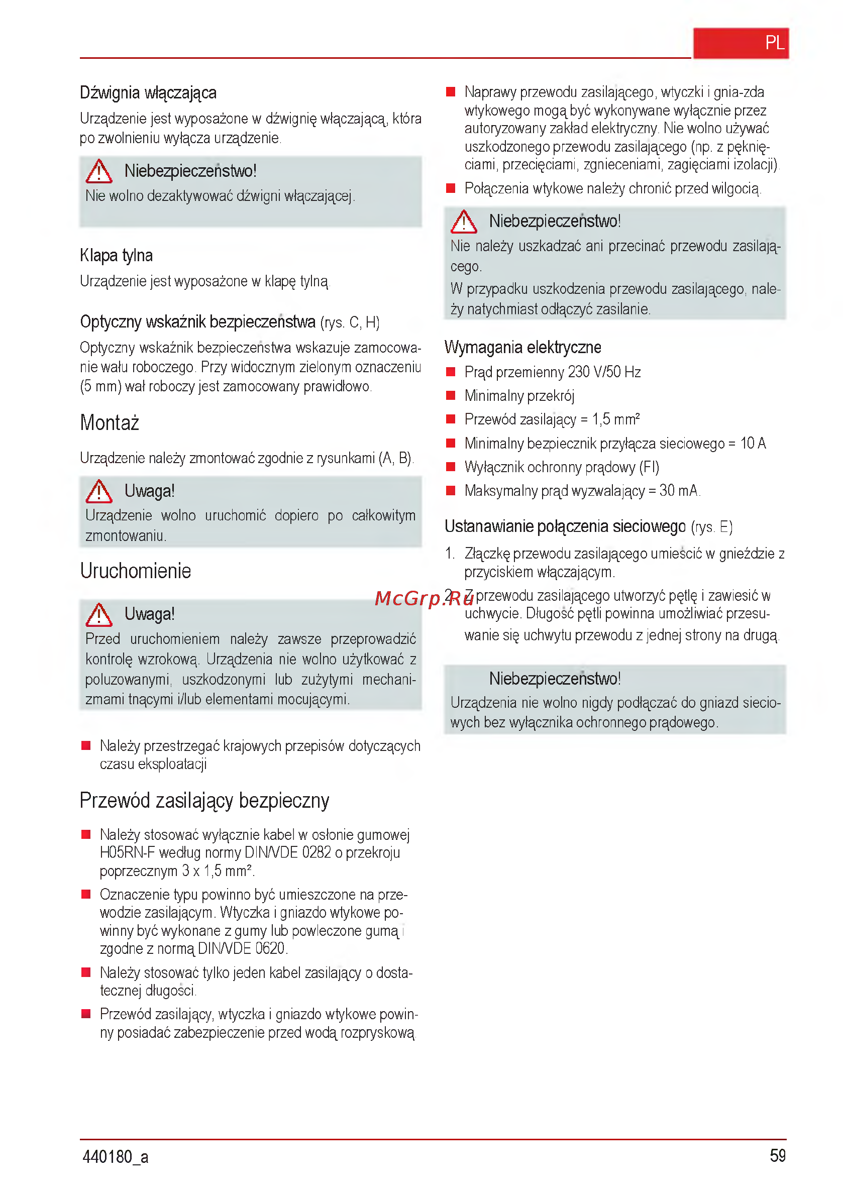 Al-Ko Combi Care 32.3 VLE Comfort [59/148] Montaž