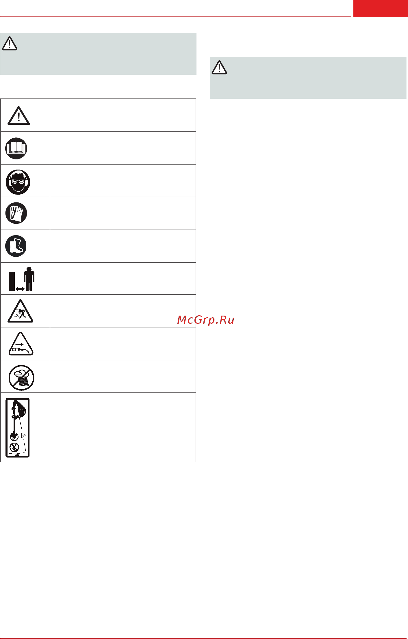 Al-Ko BC 1000 E [109/166] Turvaohjeet