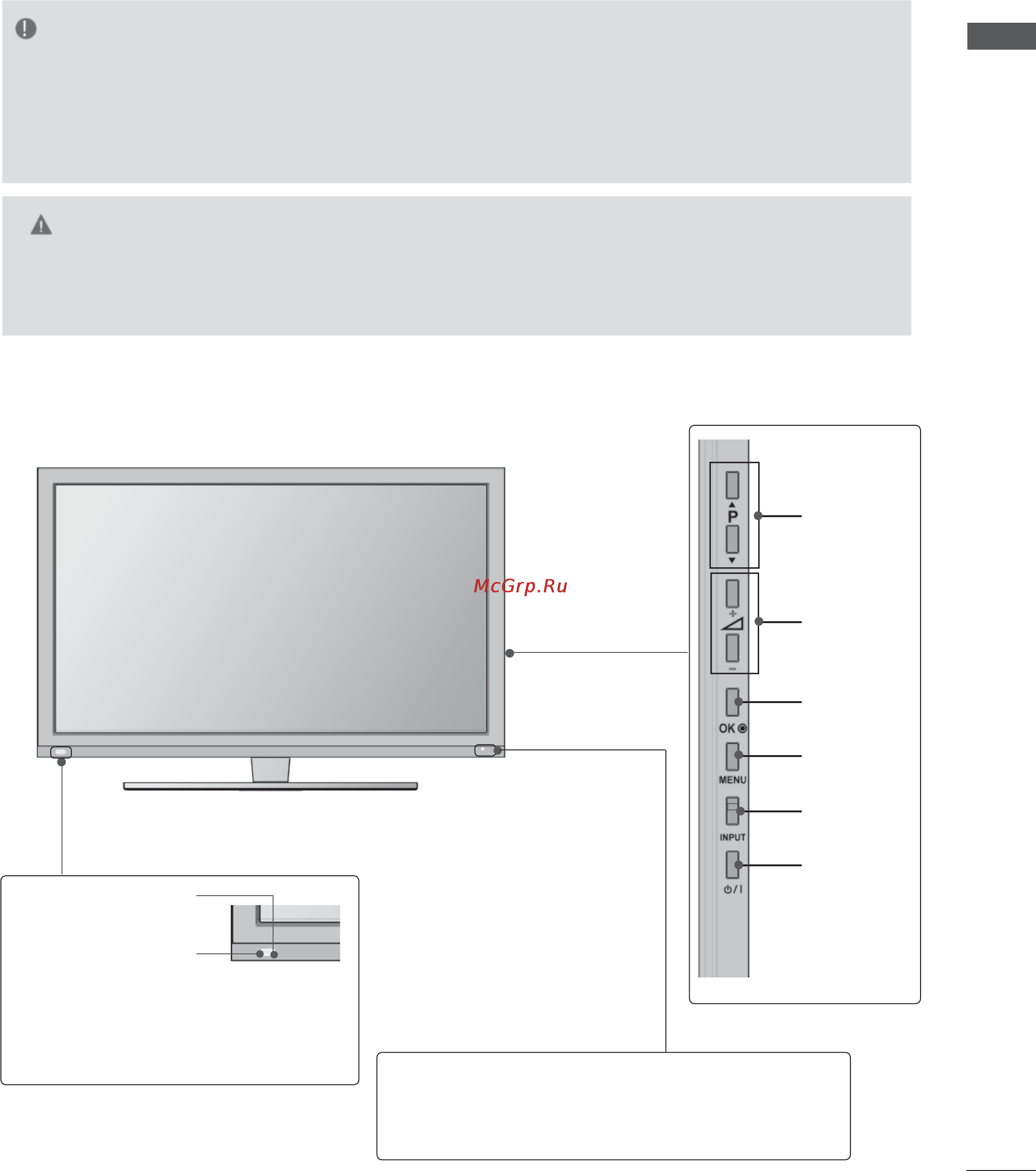 LG 55LD650 [41/275] Элементы управления передней панели