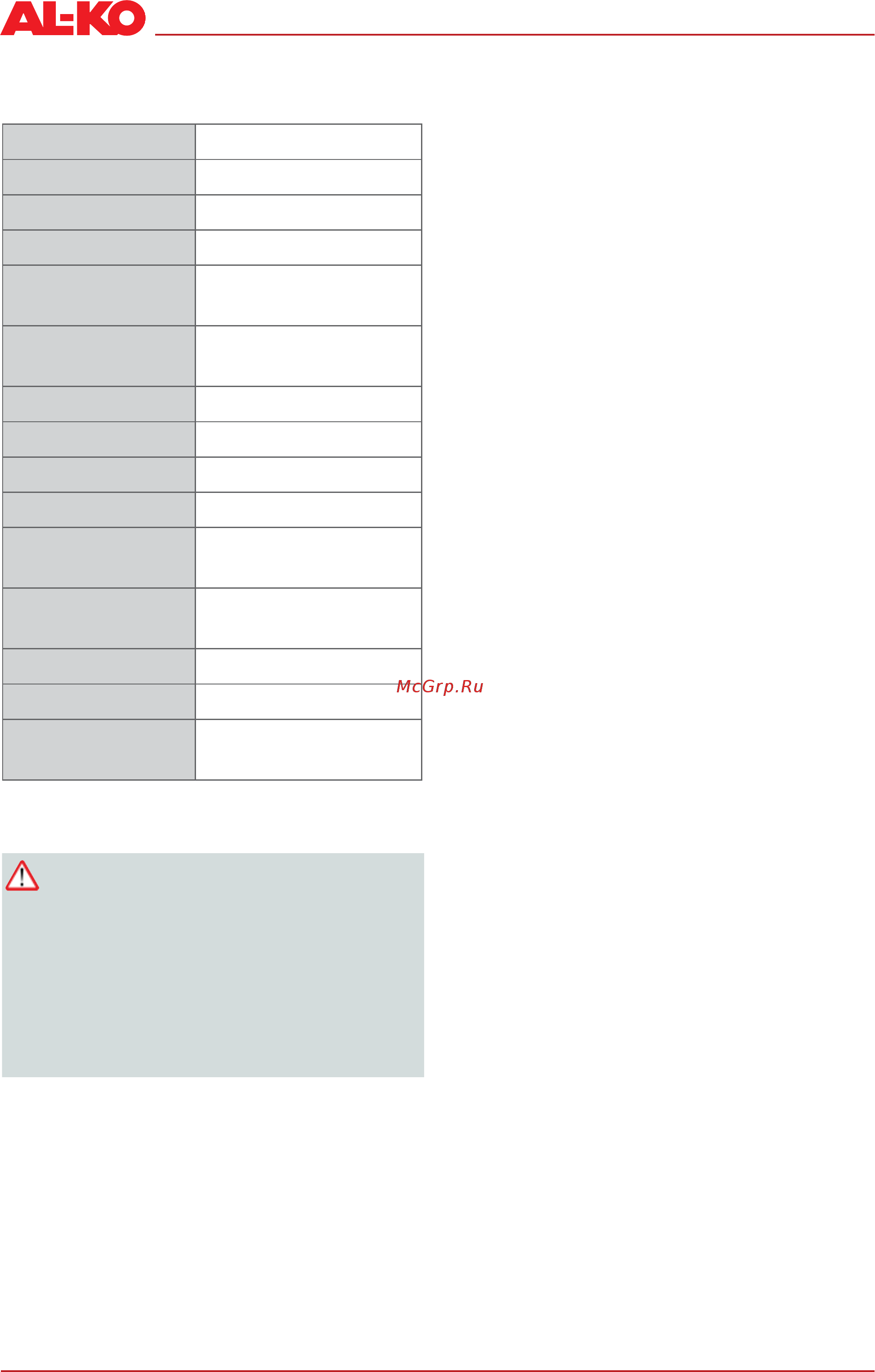 Al-Ko BC 330 МT [26/534] Safety notes