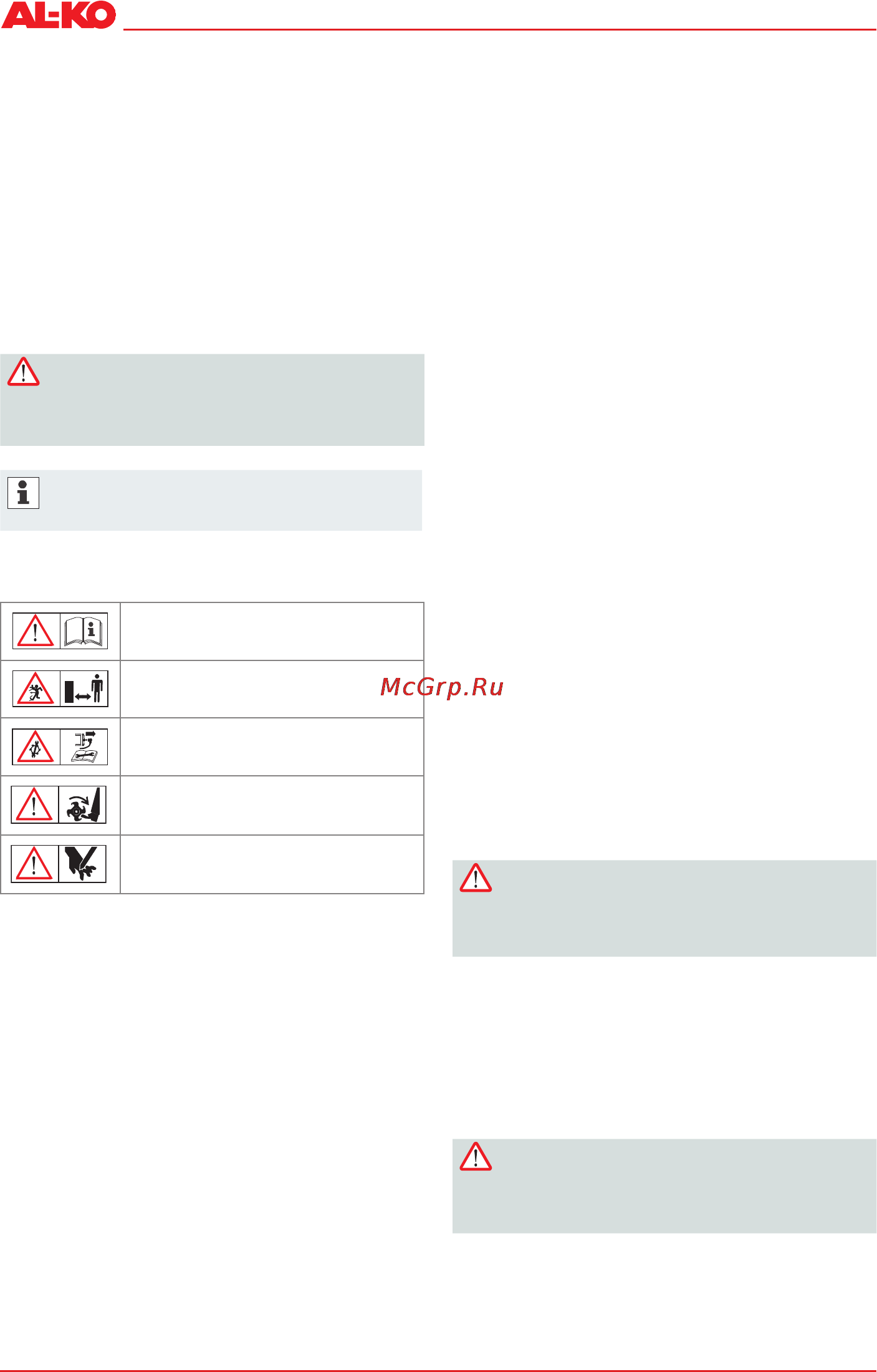 Al-Ko BF 5002-R [42/69] Indledning