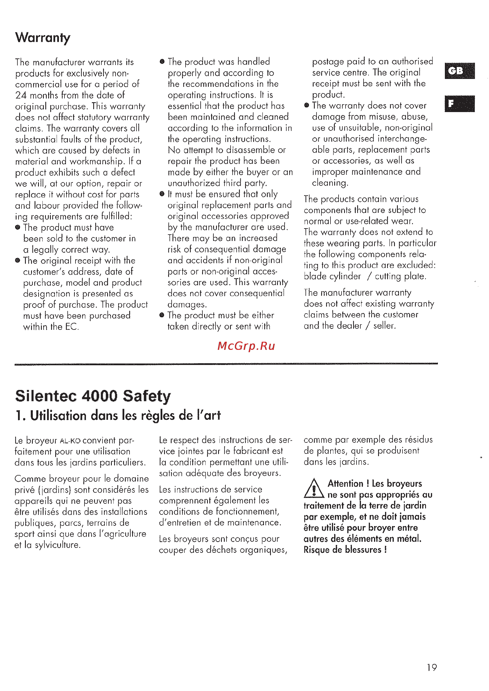 Al-Ko Silentec 4000 Safety [19/64] Seite19