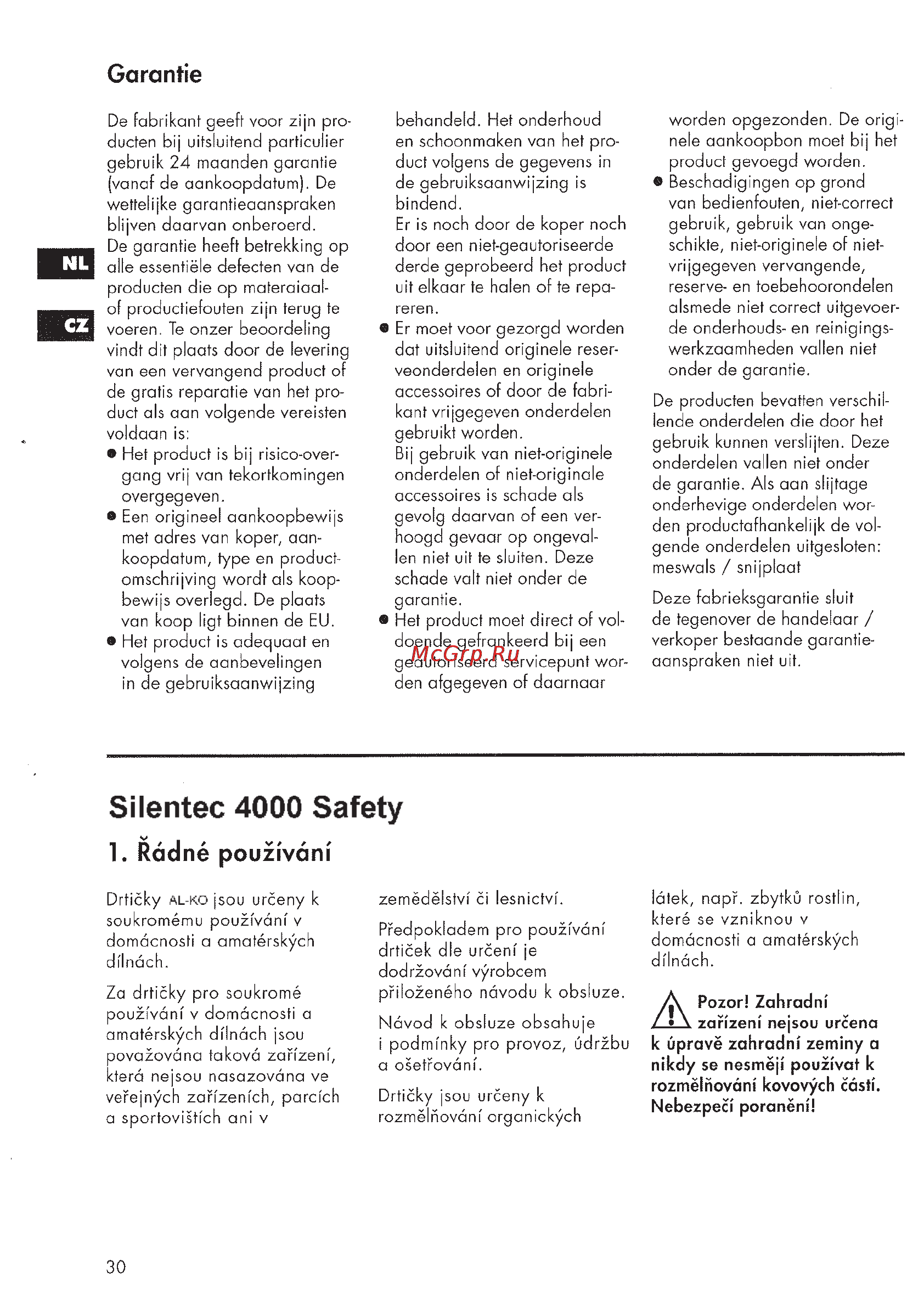 Al-Ko Silentec 4000 Safety [30/64] Seite30
