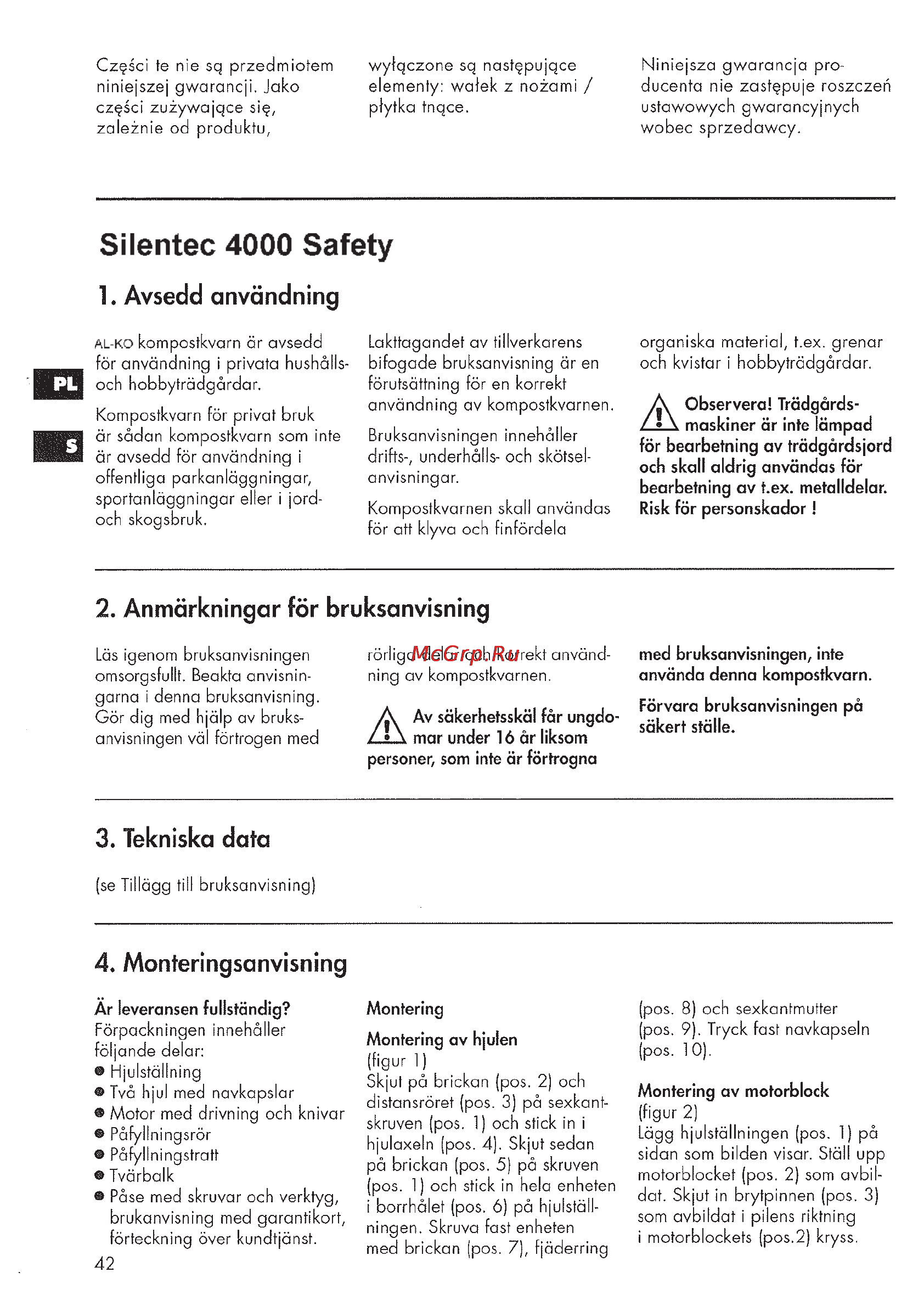 Al-Ko Silentec 4000 Safety [42/64] Seite42