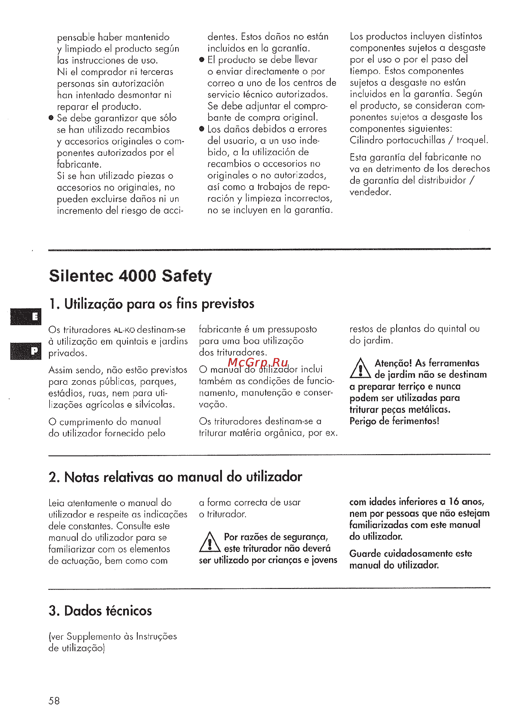 Al-Ko Silentec 4000 Safety [58/64] Seite58