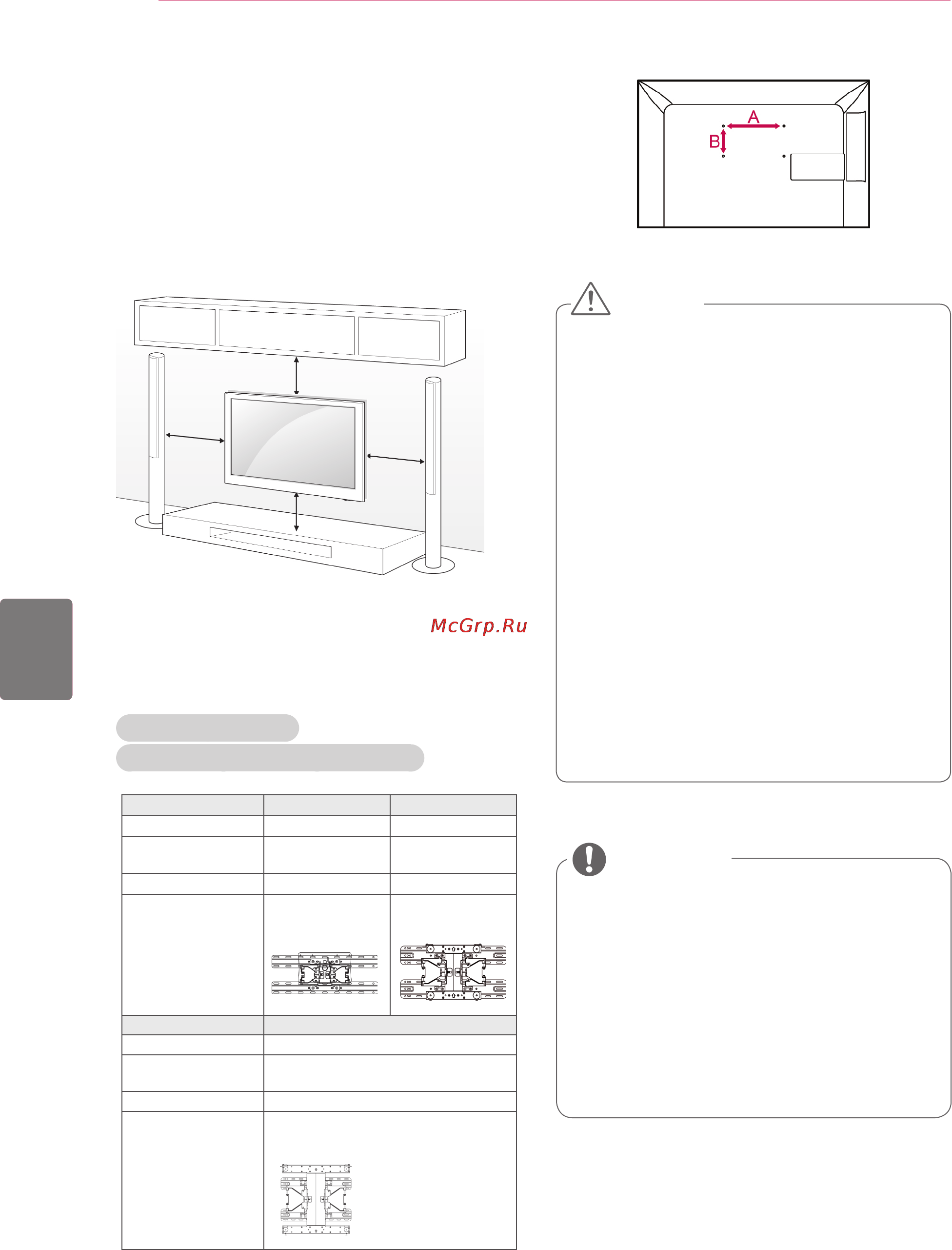 LG SMART TV 32LV3700 [52/62] Встановлення на стіні