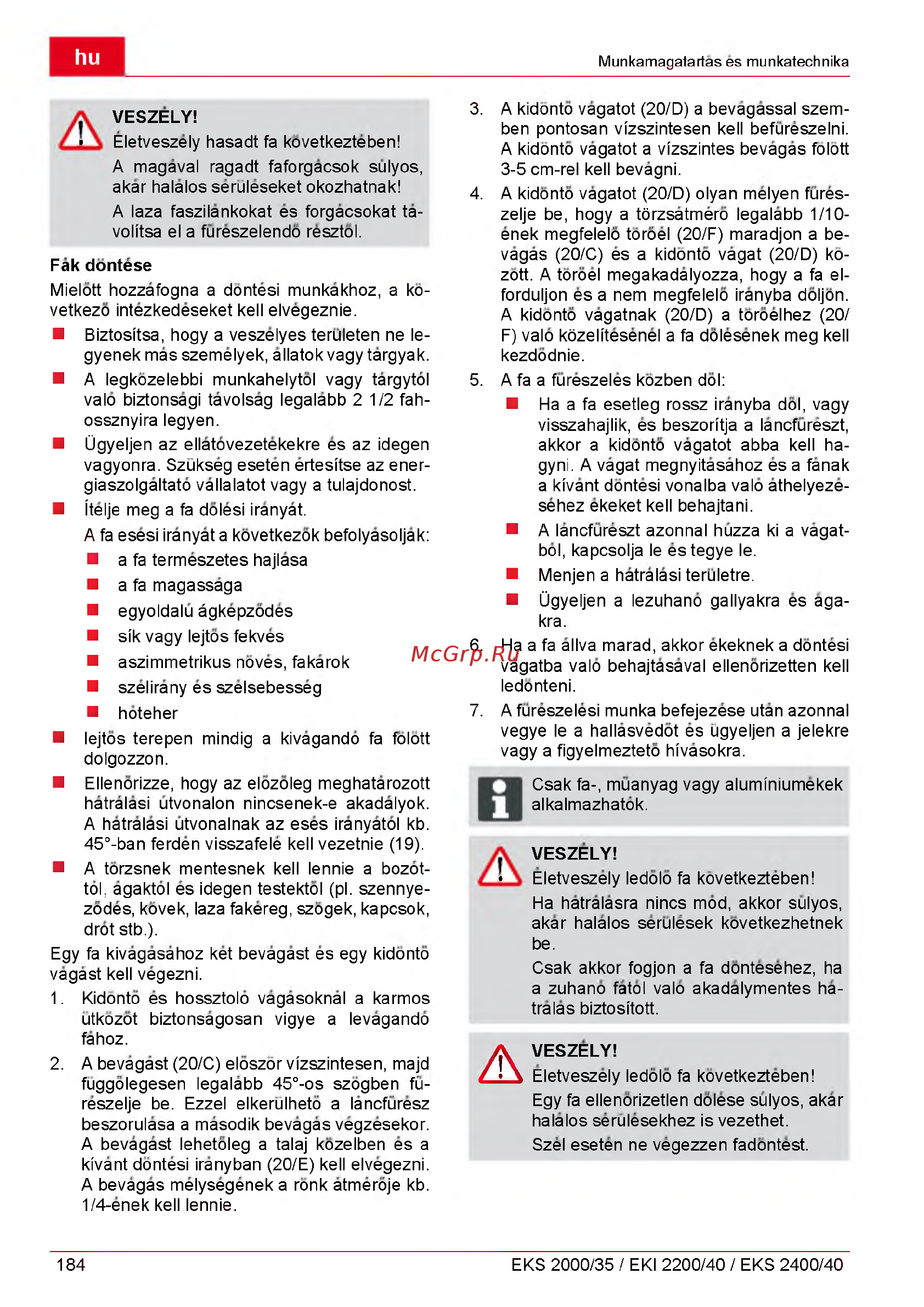 Al-Ko EKS 2000/35 Инструкция по эксплуатации онлайн [184/312] 93446