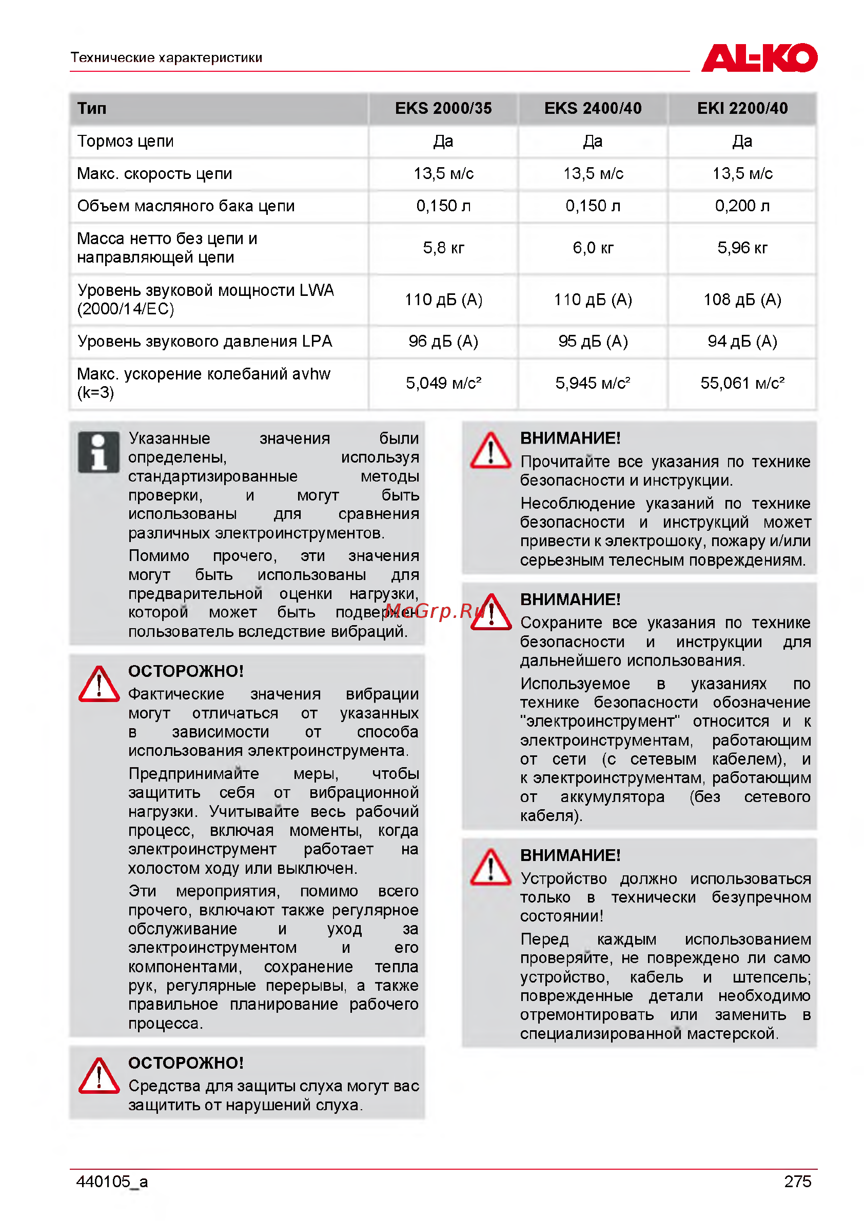 Al-Ko EKS 240040 [275/312] Bhmmahme