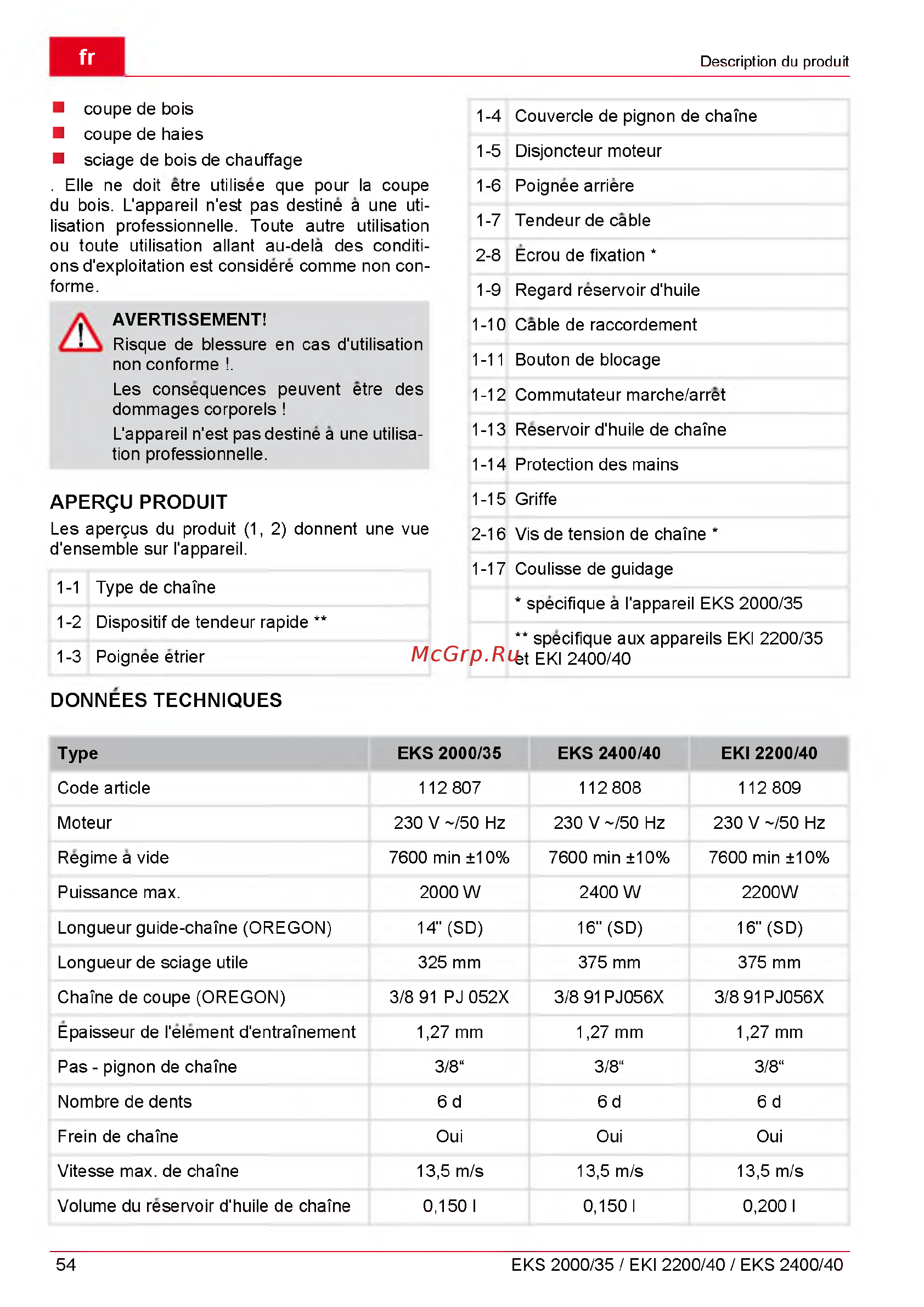 Al-Ko EKI 2200/40 112809 [54/312] Aperqu produit