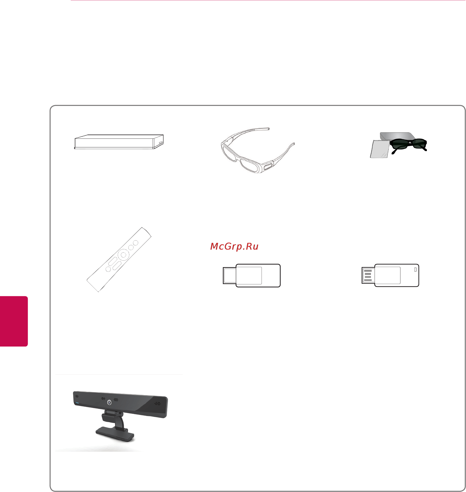 LG SMART TV 60PZ750S [10/155] Принадлежности приобретаемыеотдельно