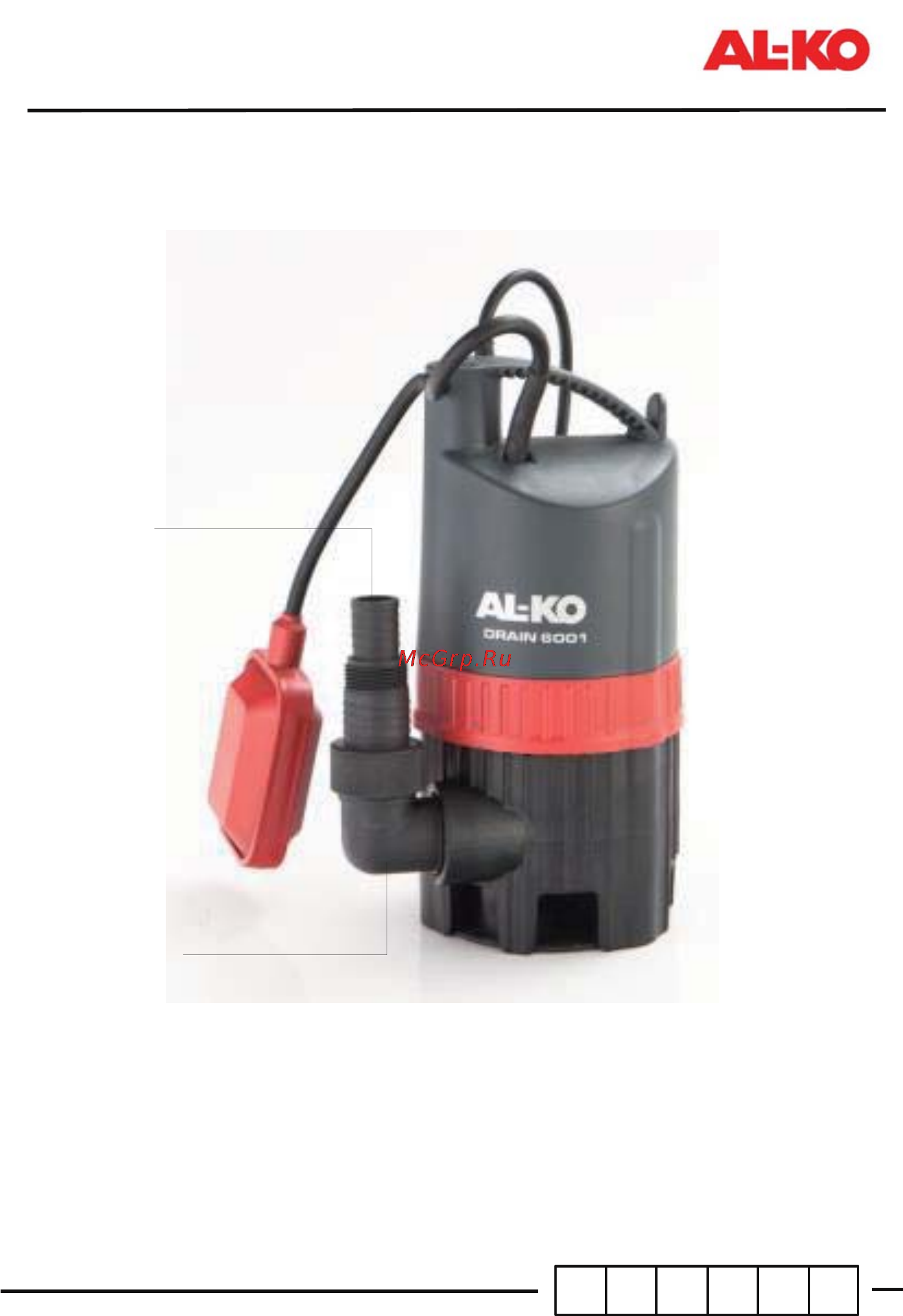 Al-Ko Drain 6004 Инструкция по эксплуатации онлайн [96/100] 93484