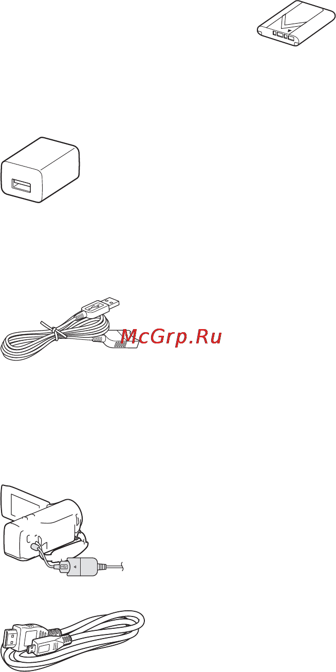 Sony HDRCX240 [6/56] Подготовка к работе