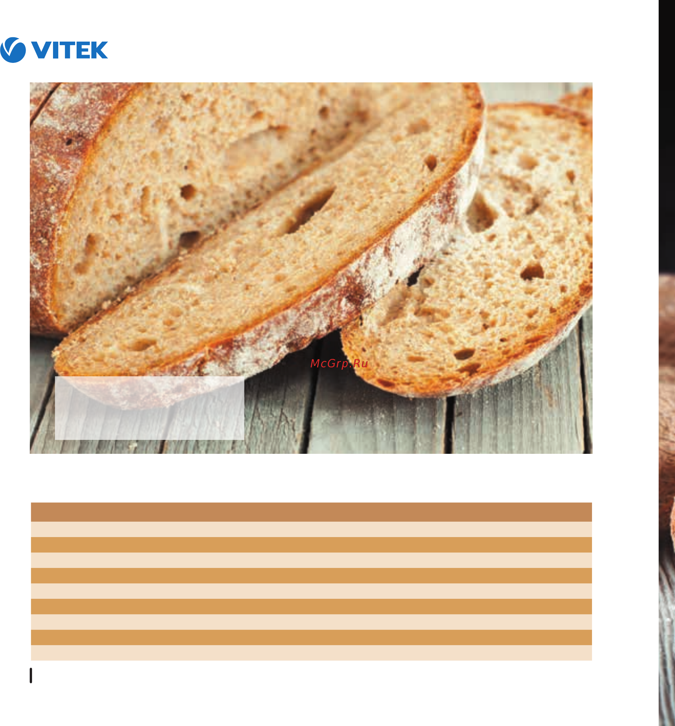 Vitek VT-4209 BW [59/249] Пшенично ржаной хлеб