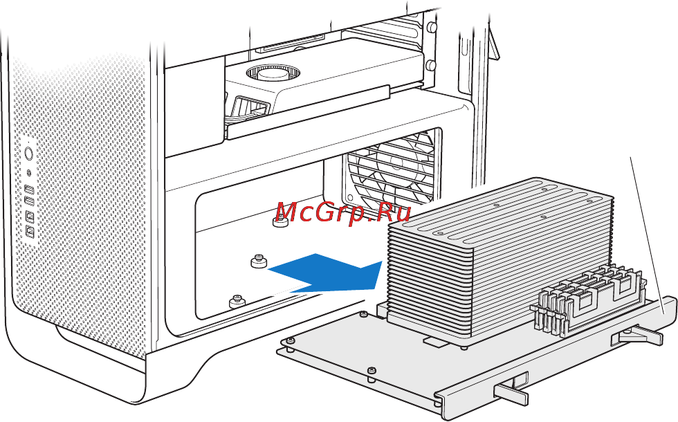 Apple Mac Pro ME253RU/A [46/129] Снимитеблокпроцессораиположитеегонамягкую чистуютканьнастоле