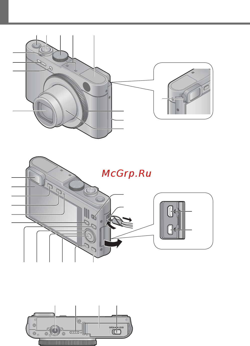 Leica C Light Gold [9/32] Название частей