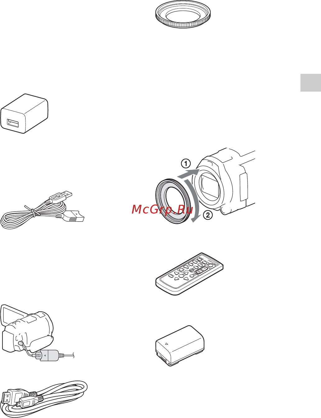 Sony HDRPJ810 [7/36] Подготовка к работе