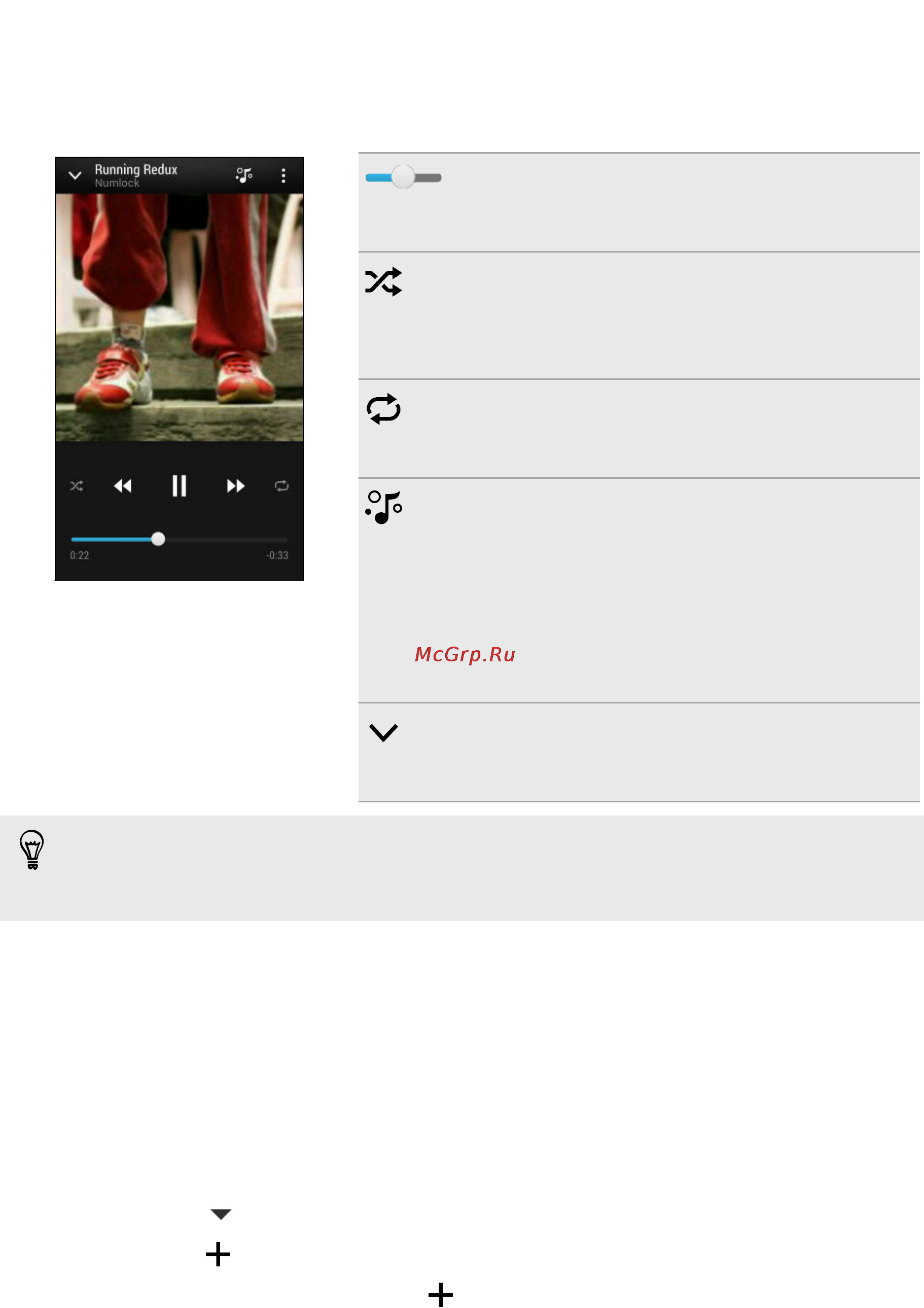 HTC Desire 601 RUS Red [103/199] Создание плейлистов и работа с ними