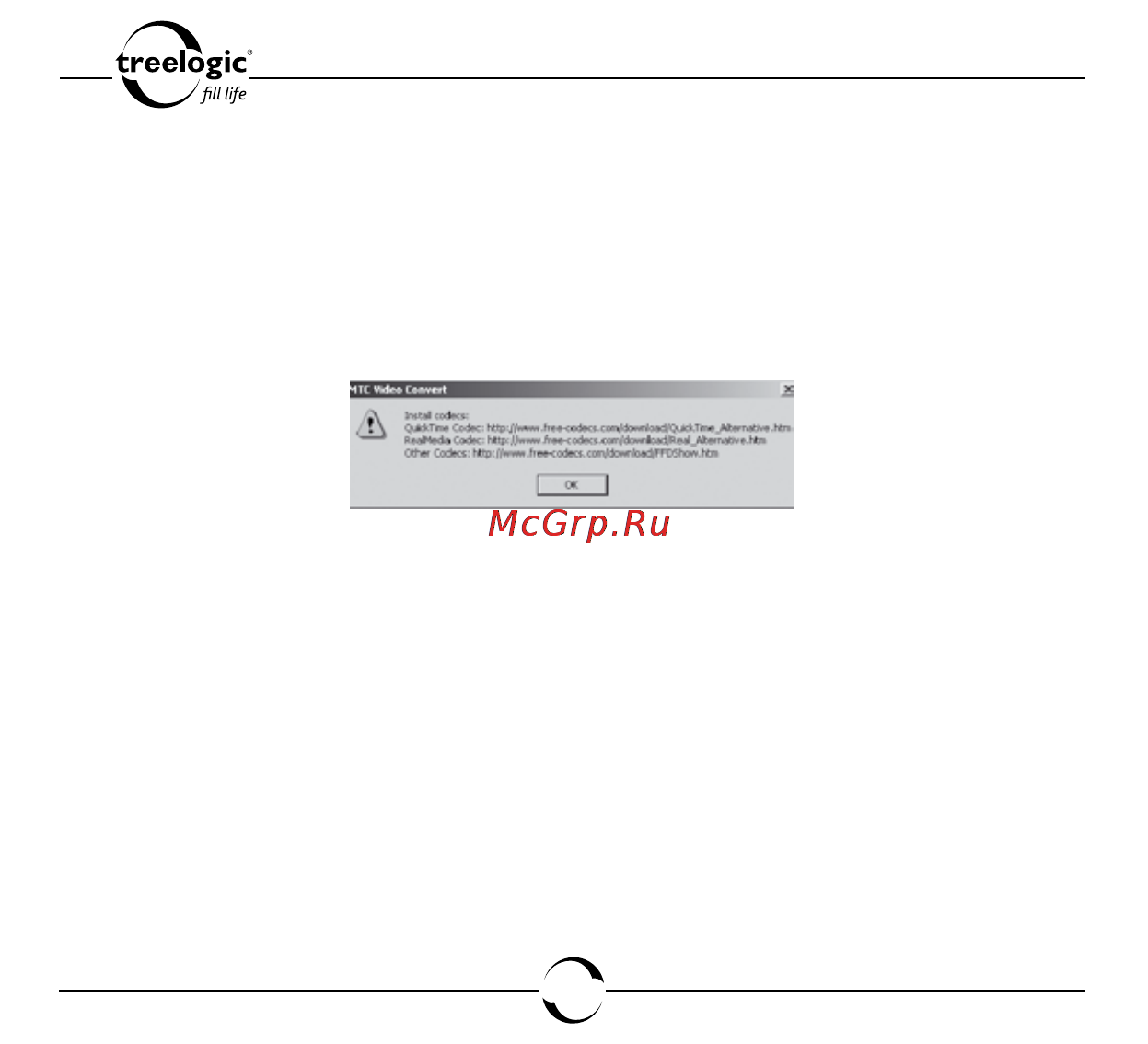 Treelogic TL-36X [75/82] Конвертирование видеофайлов в формат avi