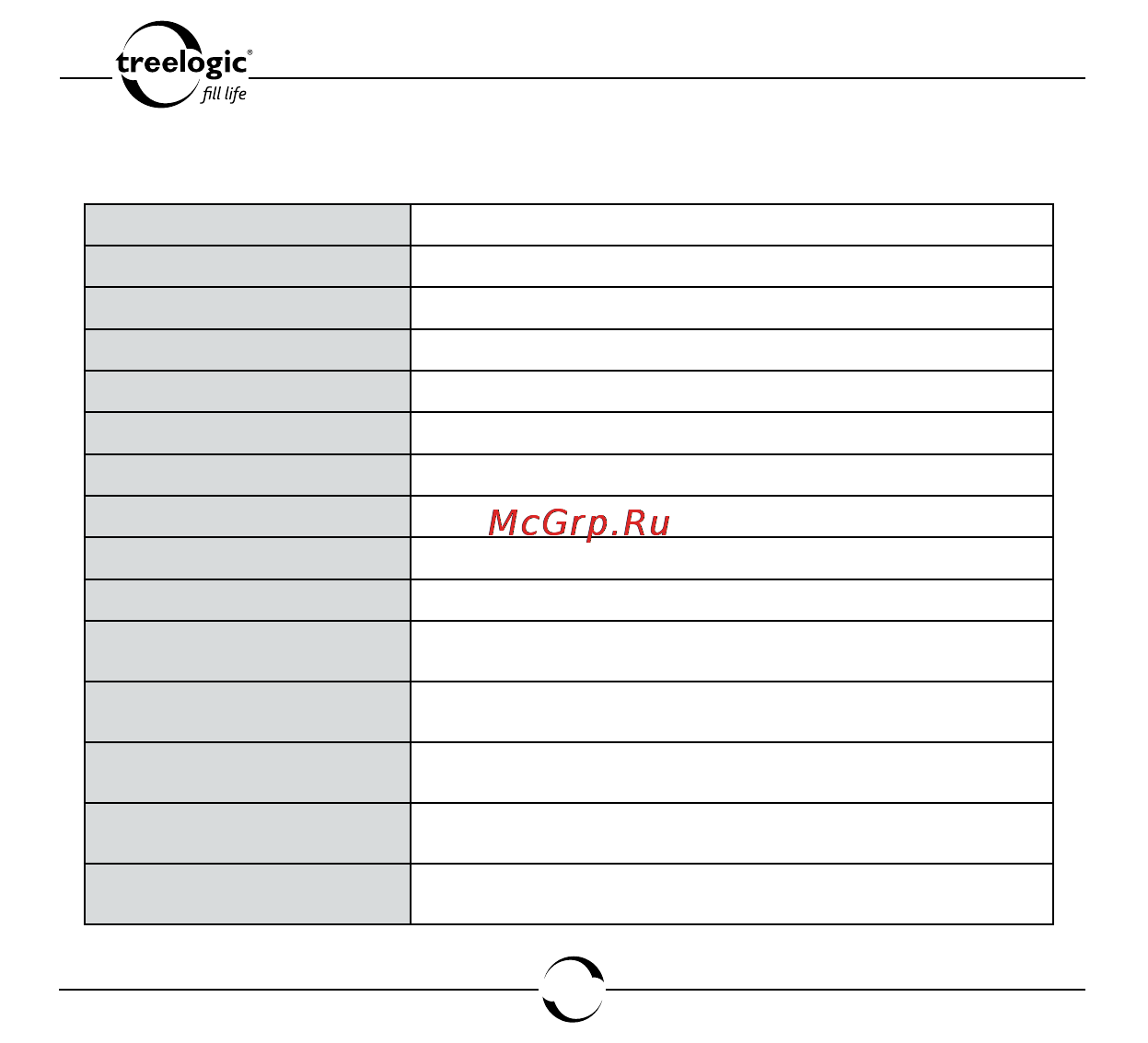 Treelogic TL-36X [79/82] Технические характеристики