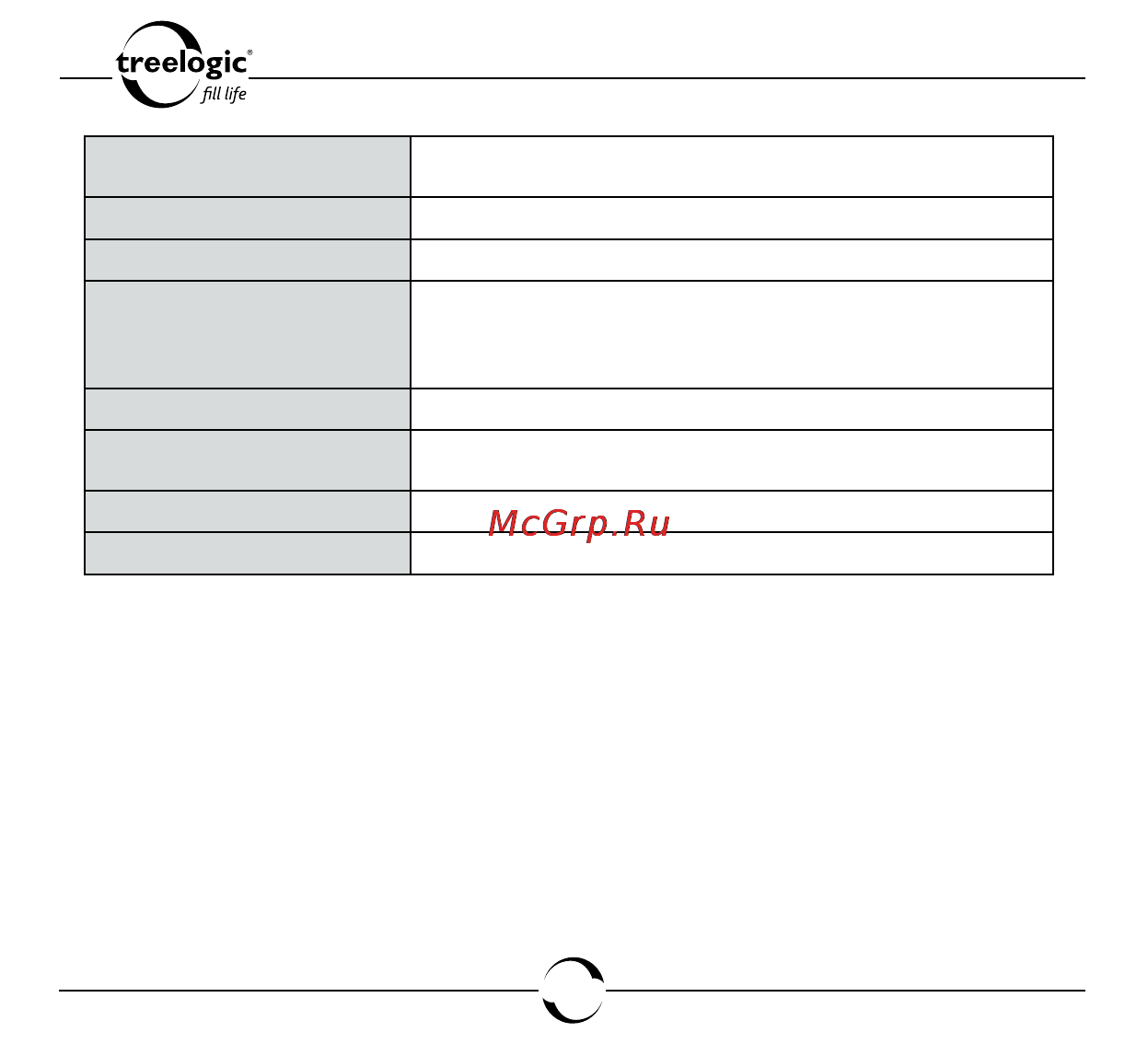 Treelogic TL-36X [81/82] Технические характеристики