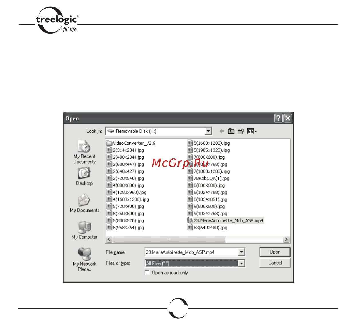 Treelogic TL-21X [63/70] Конвертирование видеофайлов в формат avi