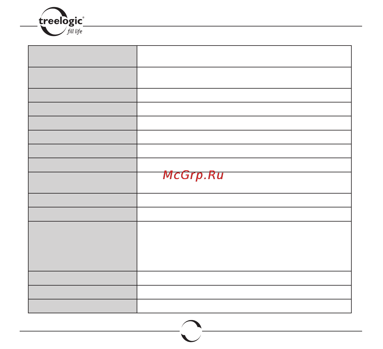 Treelogic TL-21X [69/70] Технические характеристики