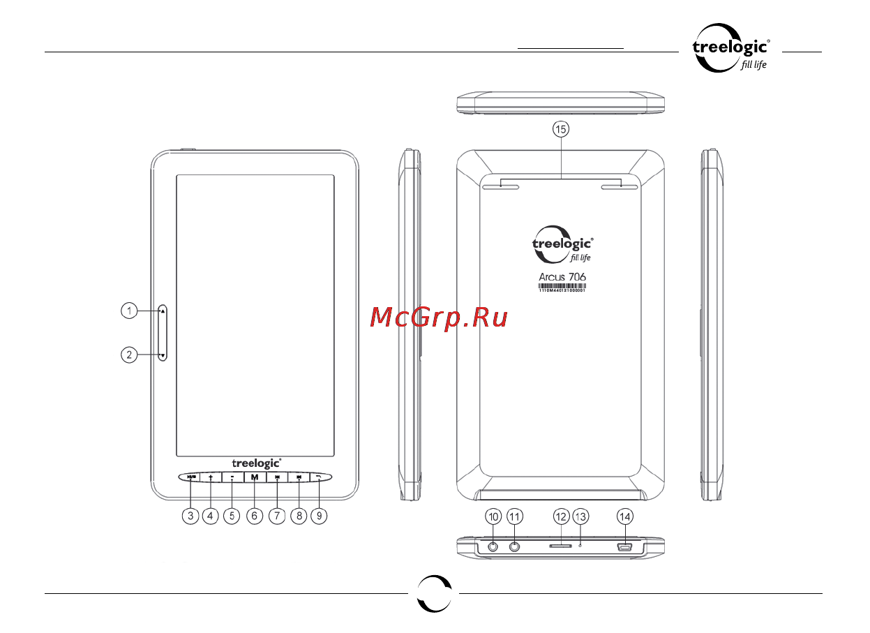 Treelogic ARCUS 706 TOUCH Инструкция по эксплуатации онлайн [4/26] 93719