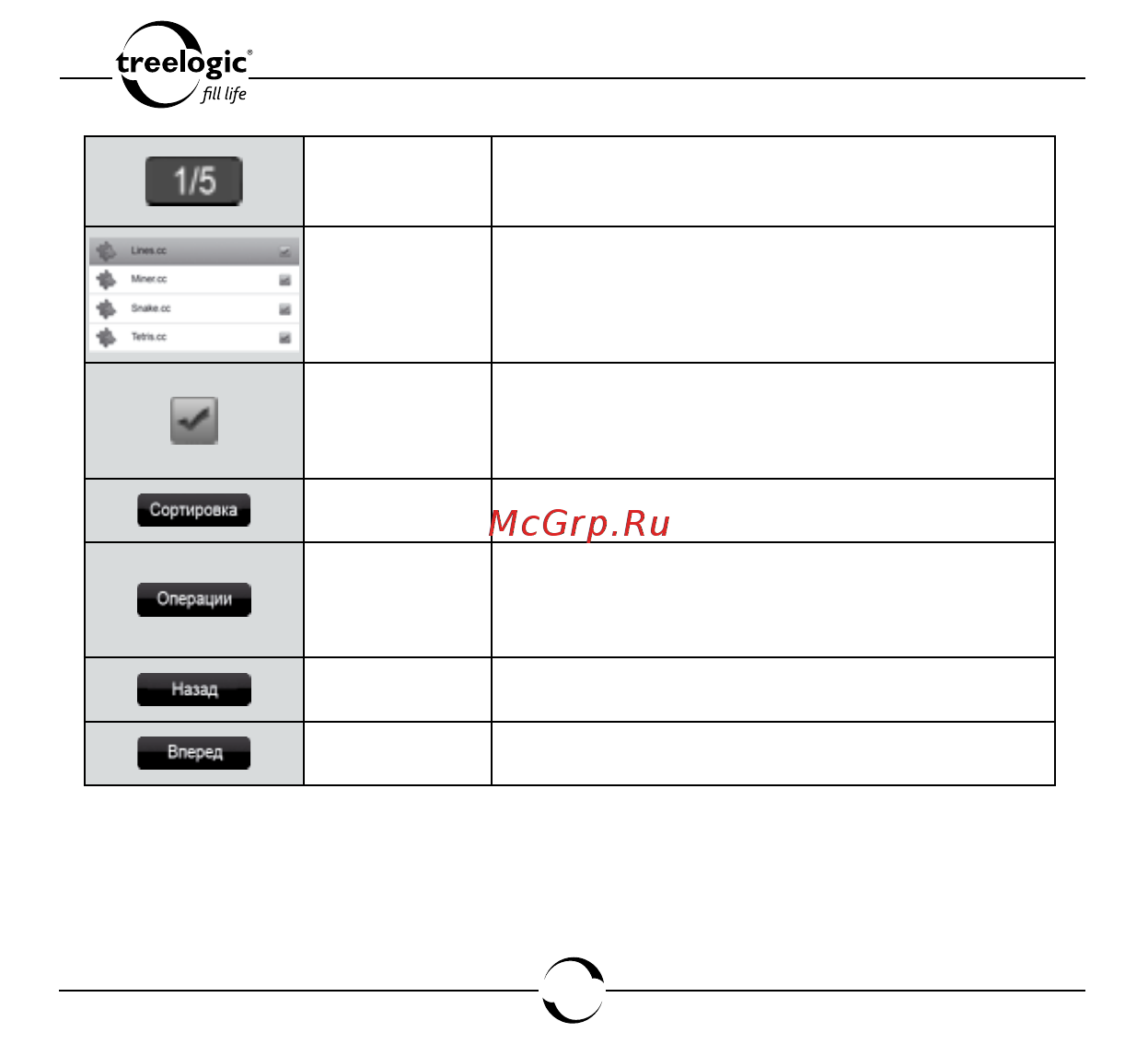 Treelogic ARCUS 704 TOUCH [121/150] Сортировка игр по названию