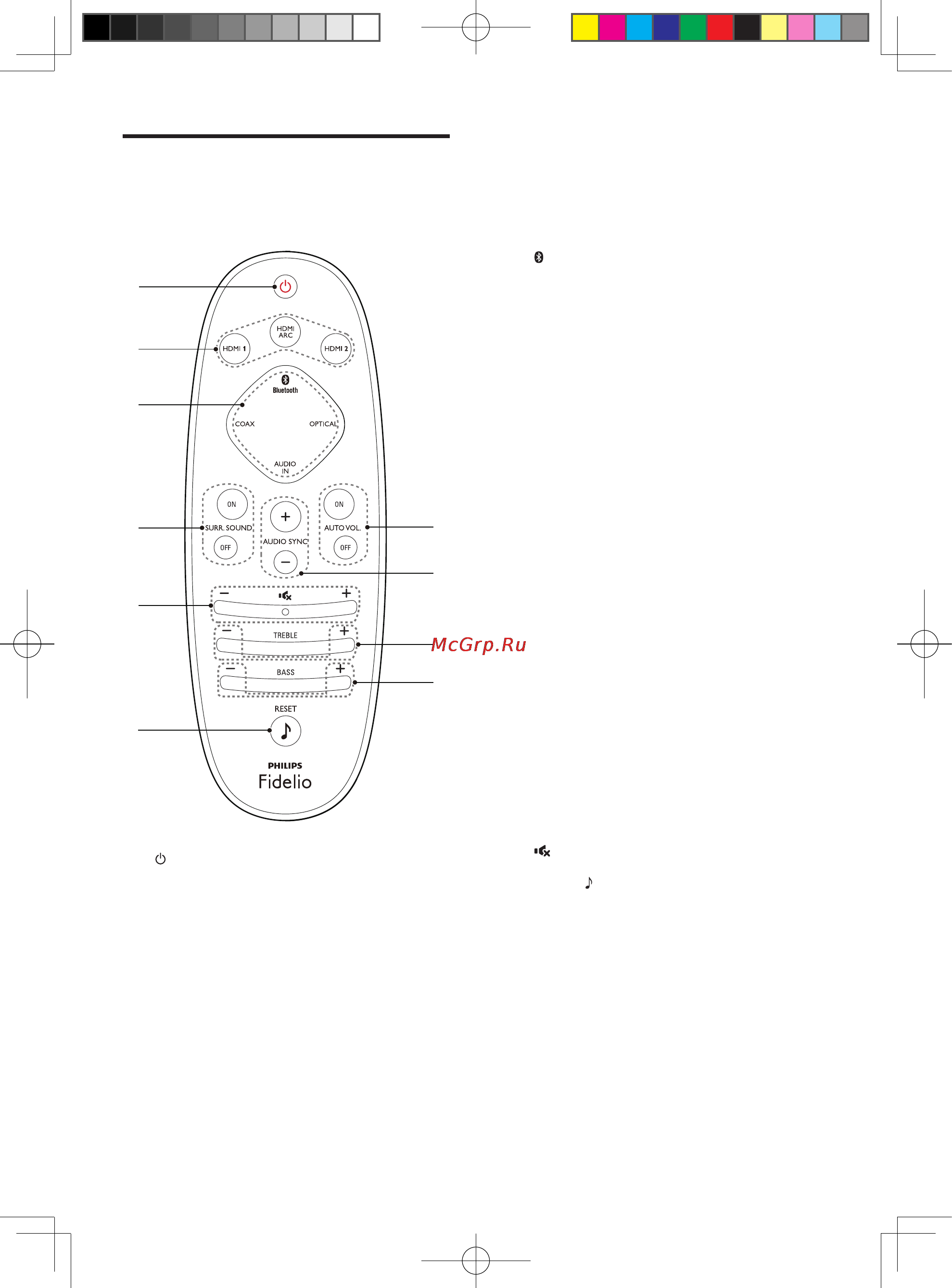 Philips CSS7235Y/12 [8/23] Пульт ду