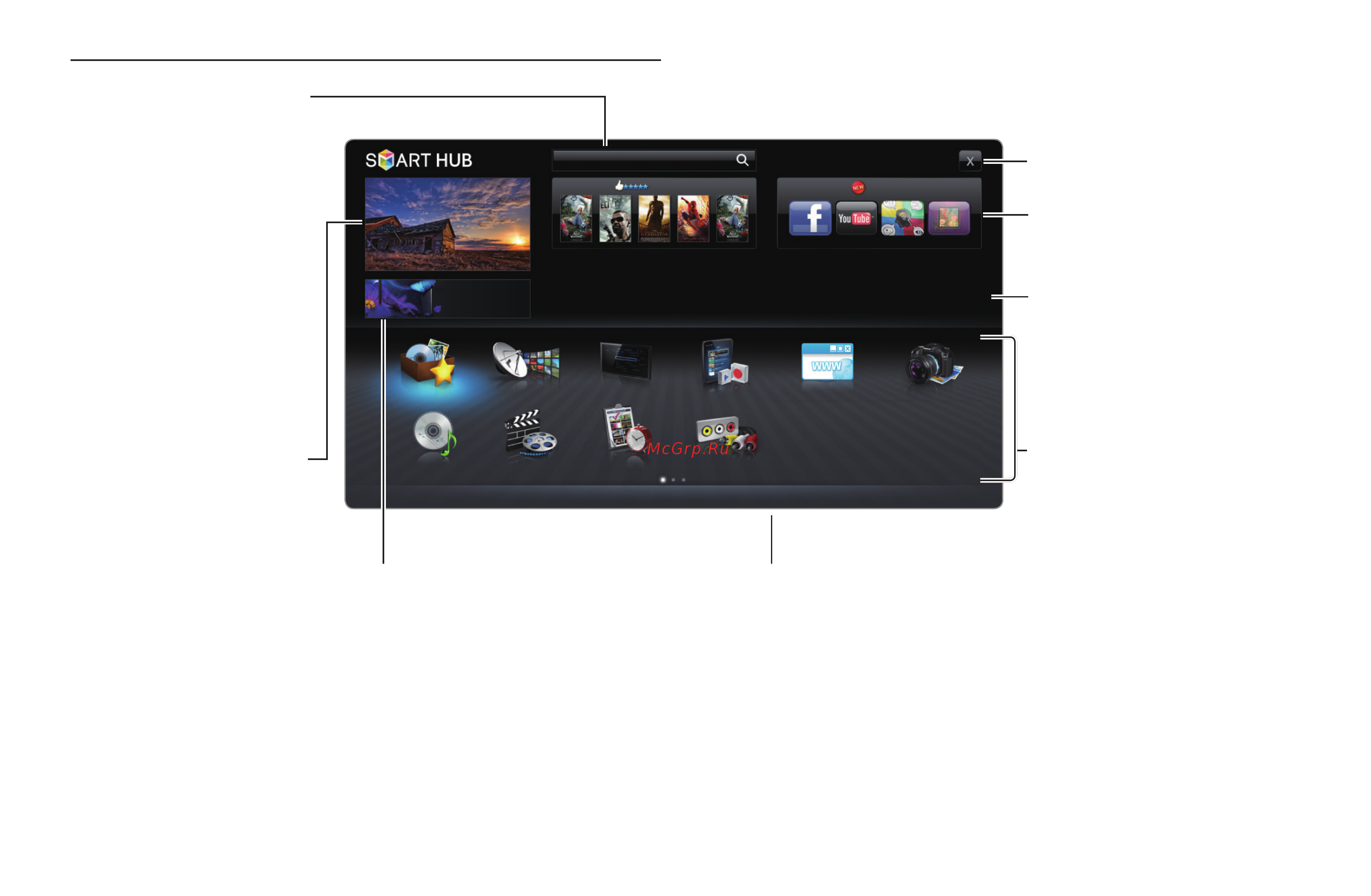 Samsung PS51D8000FS [180/337] Элементы отображаемые на экране