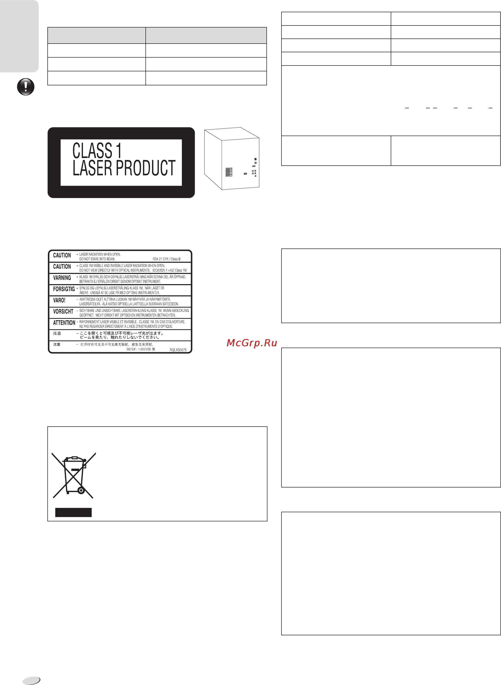 Panasonic SC-VKX80EE-K [2/30] Важная информация