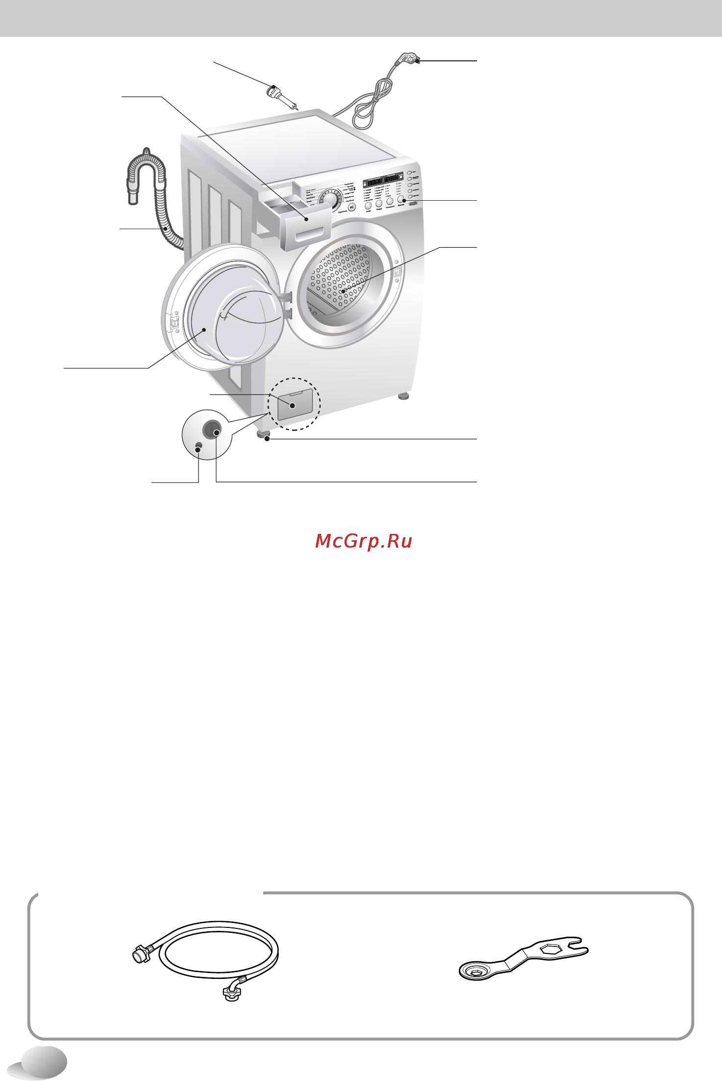 LG F1255RDS7 [8/40] Технические характеристики
