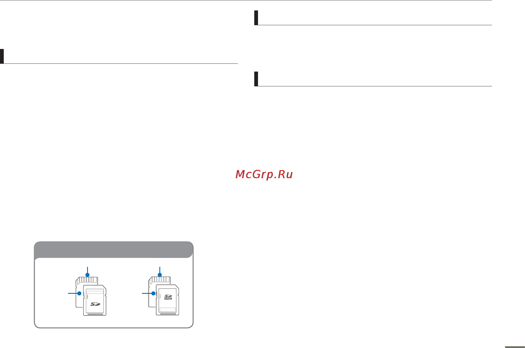 Samsung HMX-H400BP [35/121] Selecting a suitable memory card not supplied