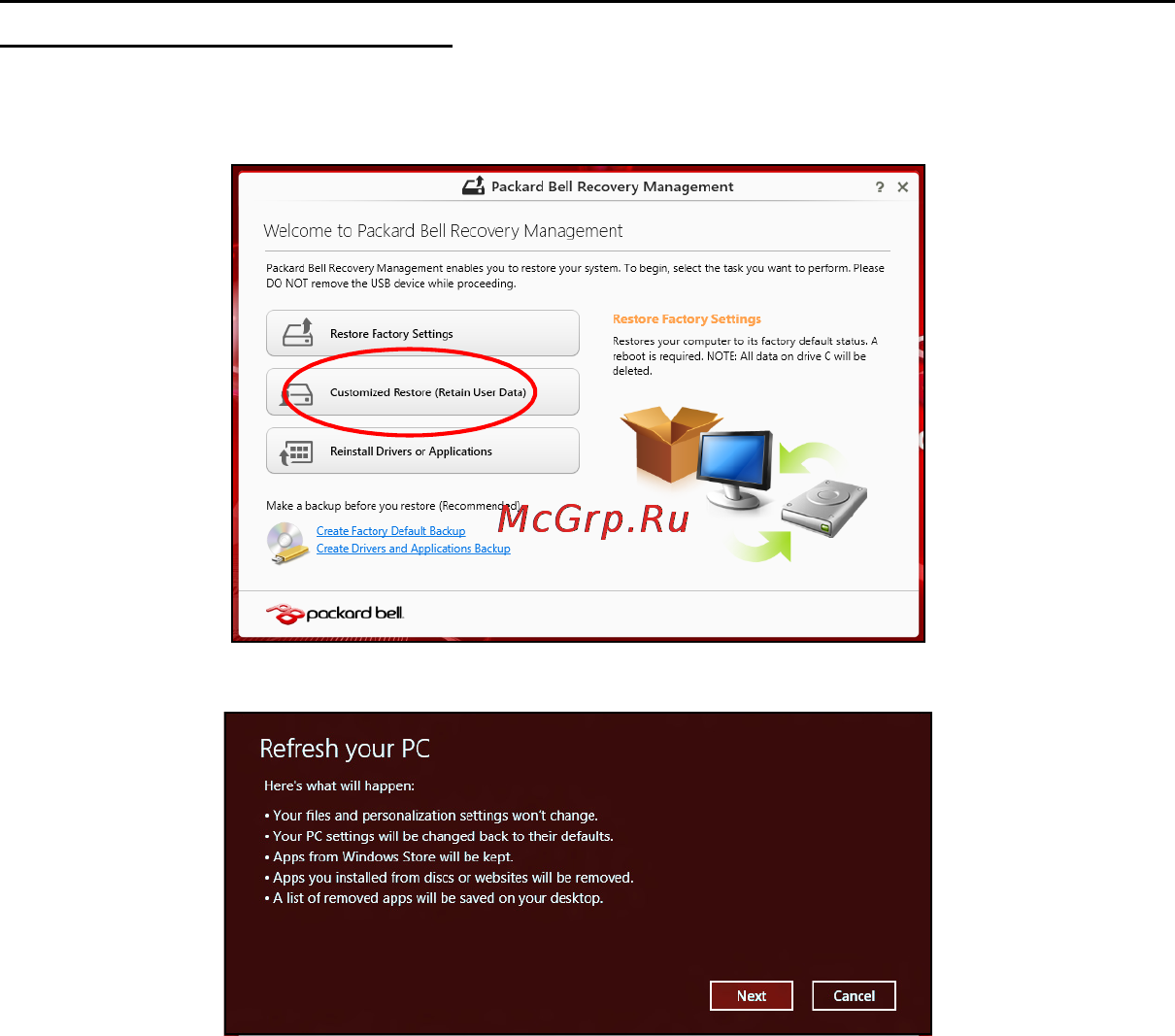 Packard Bell EASYNOTE TE69CX-21174G50Mnsk Инструкция по эксплуатации онлайн [90/133] 93961