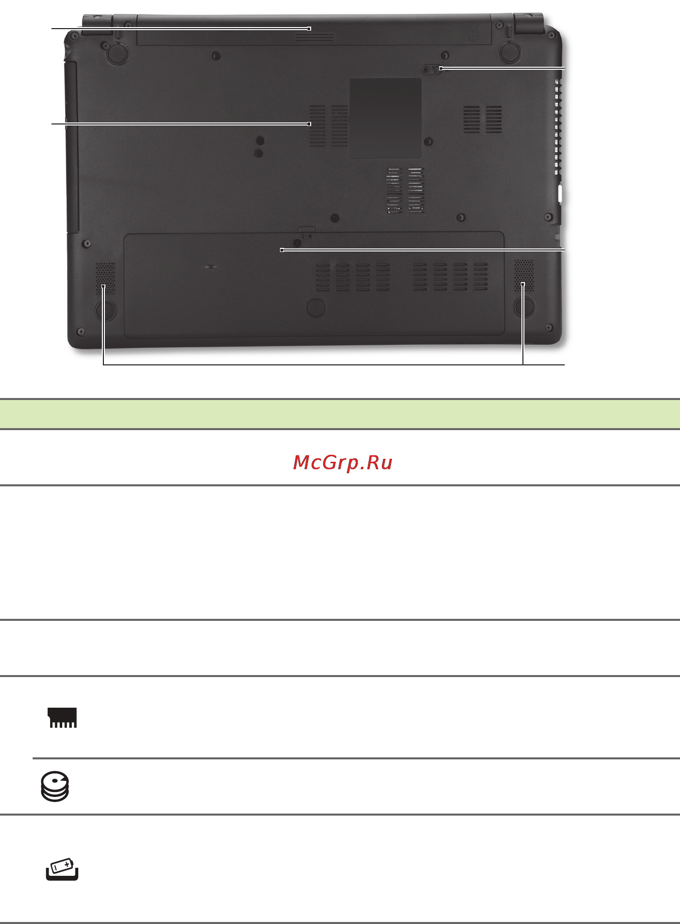 Acer Aspire V5-561G-54208G1TMaik [14/97] Вид снизу