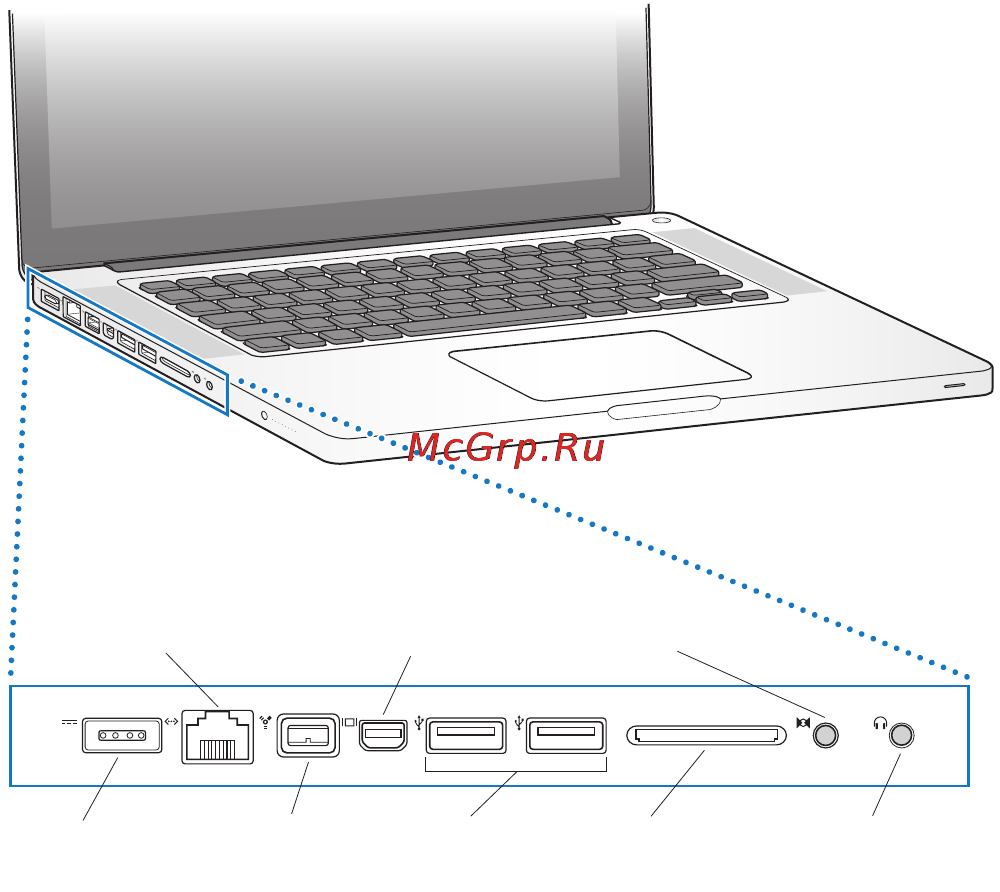 Apple MacBook Pro 13.3 i7 2.8/16GB/1TBFlash (Z0QC0008K) [24/84] Порты macbook pro