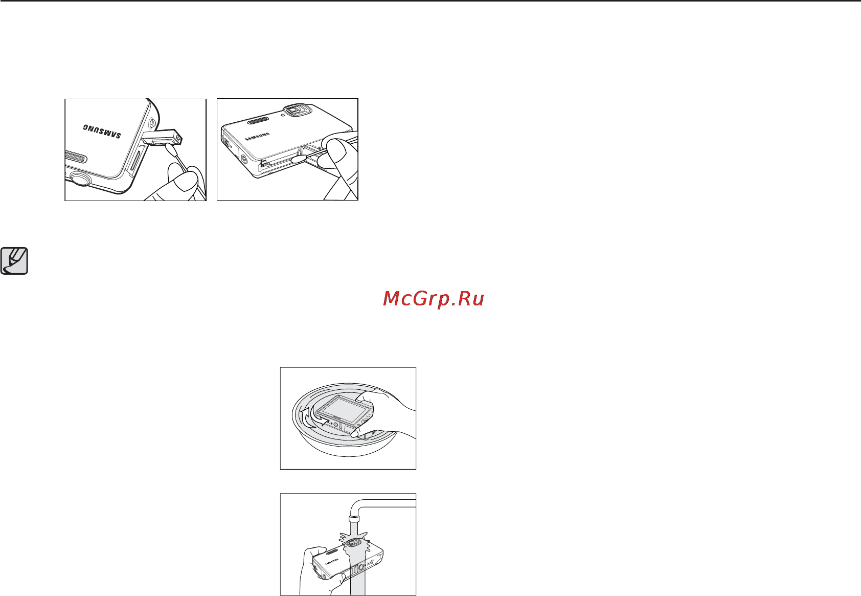 Samsung WP10 [20/105] Работа с водонепроницаемой фотокамерой