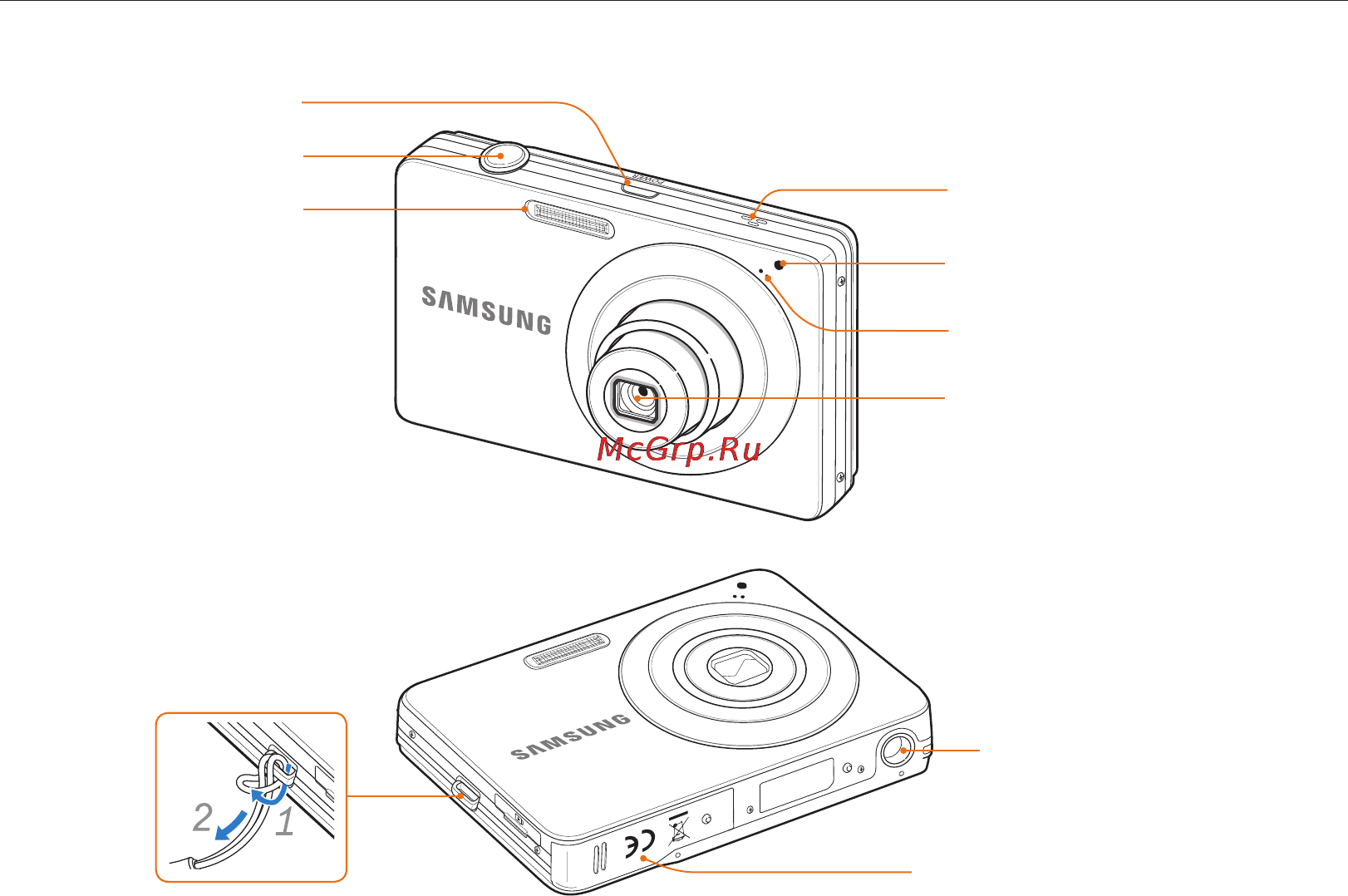 Samsung ST30 [14/102] Устройство камеры