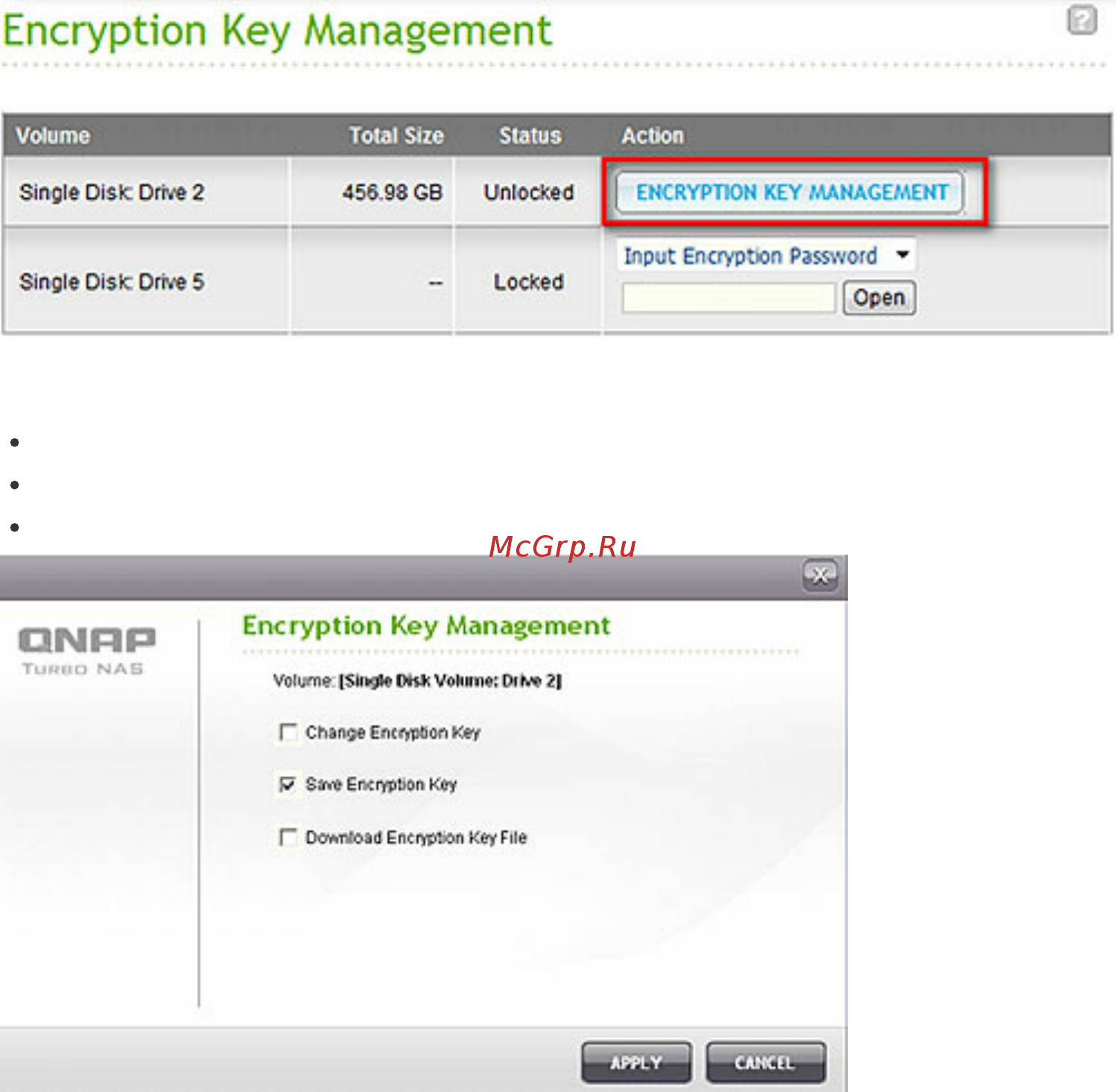 Qnap hs-251 [130/742] Encryption key management