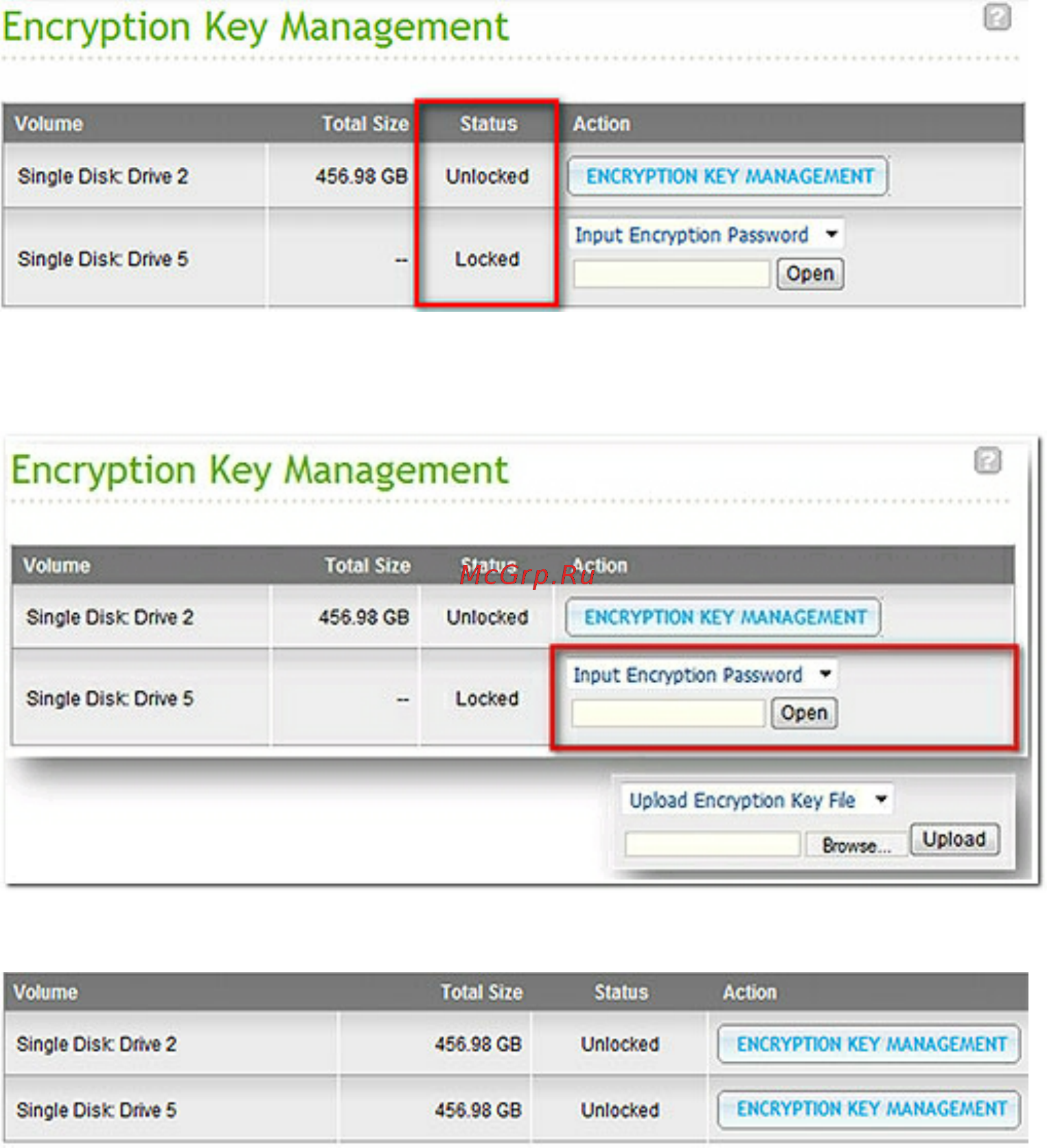 Qnap ts-451 [132/742] Encryption key management