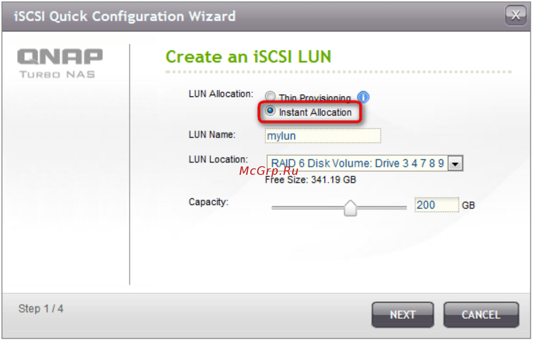 Qnap TS-453mini-2G [153/742] Оптимизация работы iscsi