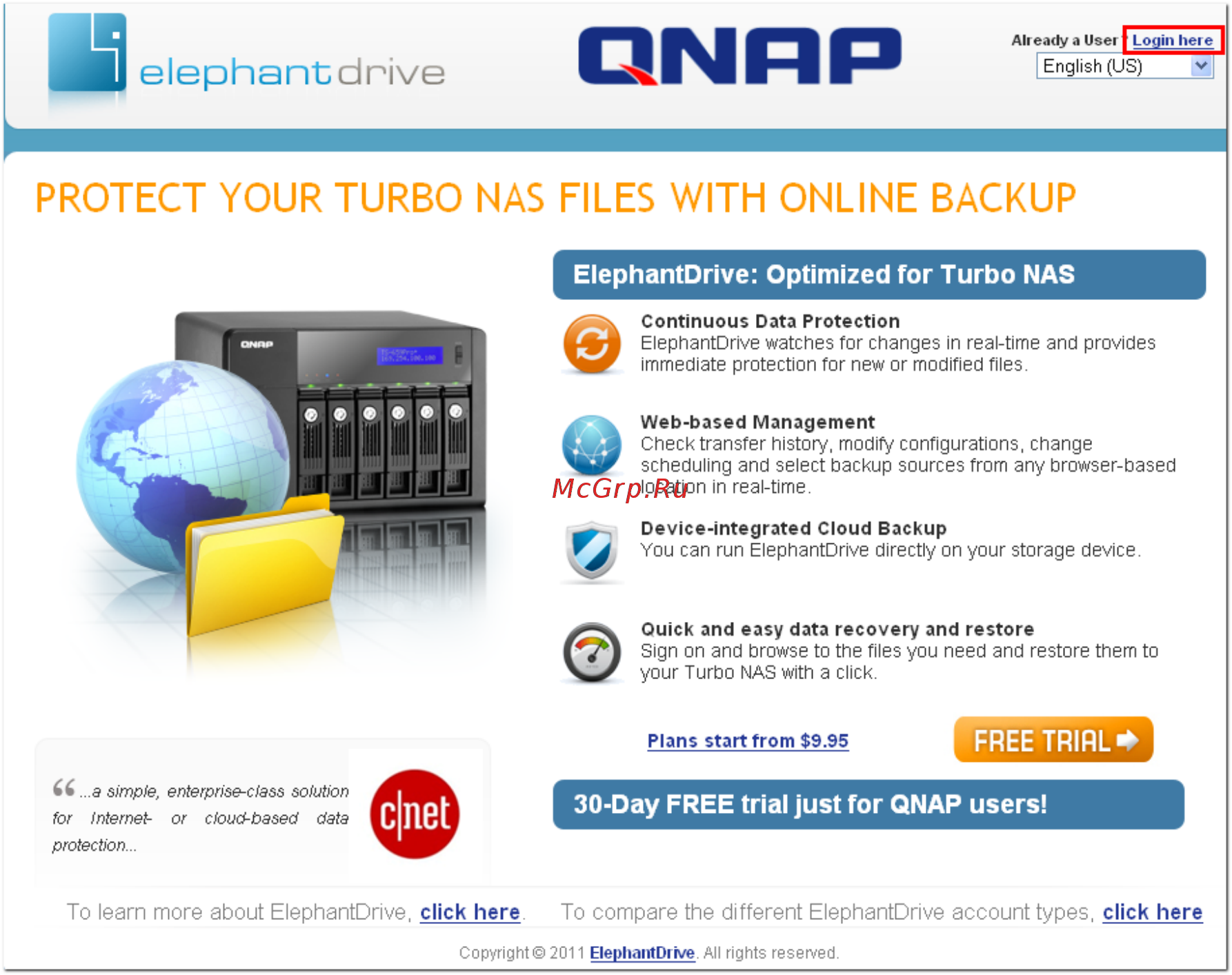 Qnap TS-220 [576/742] Protect your turbo nas files with online backup