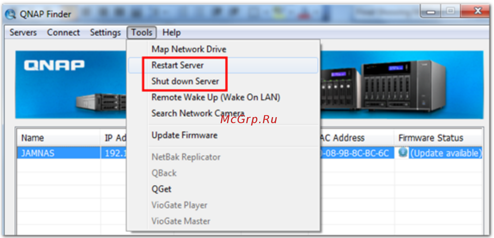 Qnap TS-453mini-2G [731/742] С помощью finder