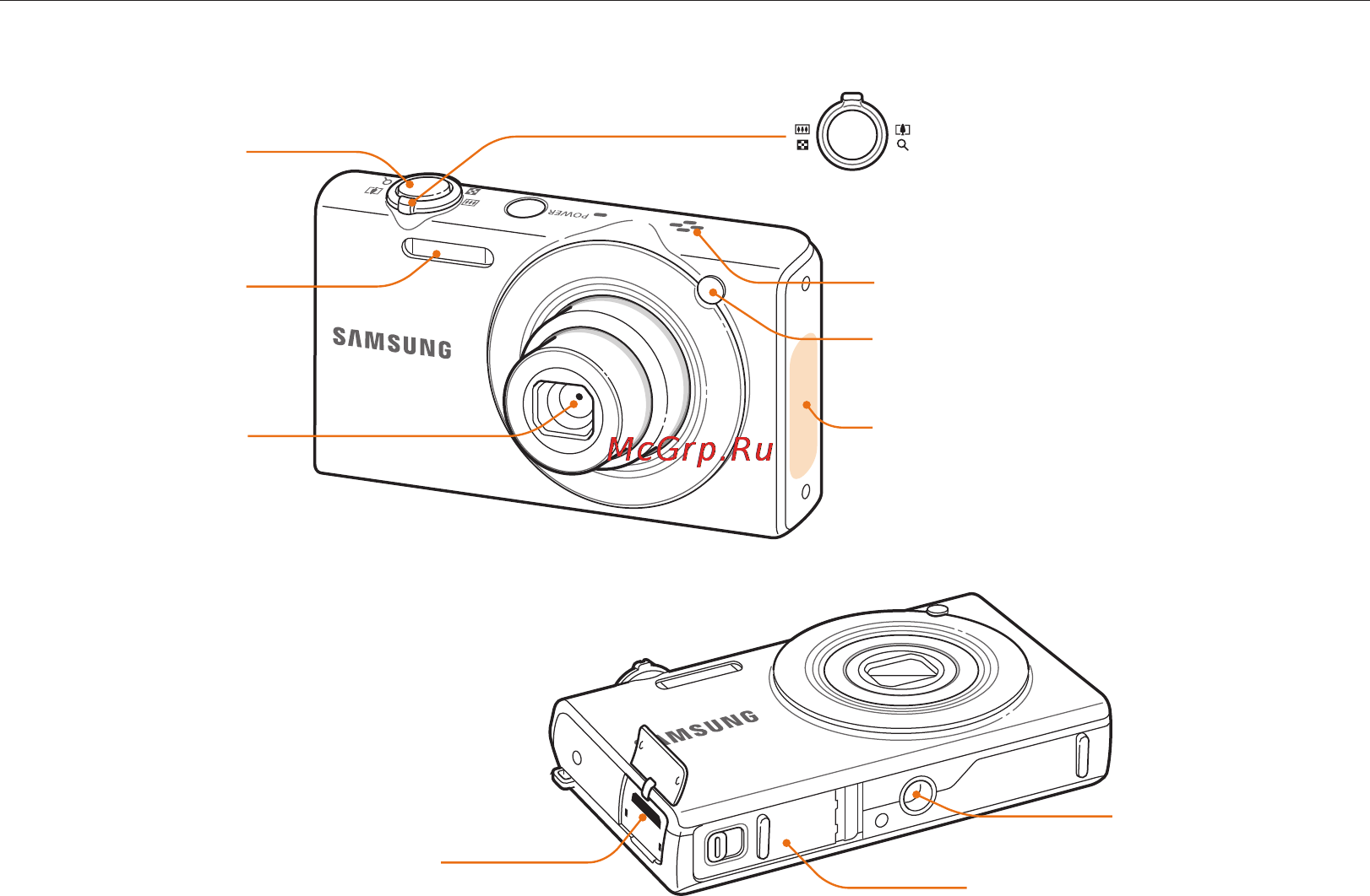 Samsung SH100 [17/163] Порт usb и аудио видео
