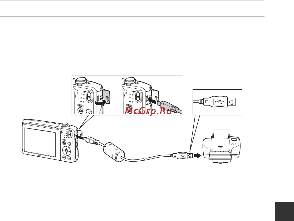 Nikon Coolpix S3600 Black [121/212] Подключение фотокамеры к принтеру