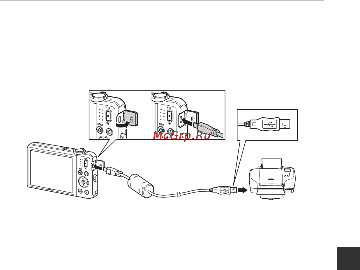 Nikon Coolpix S6700 Red [121/212] Подключение фотокамеры к принтеру