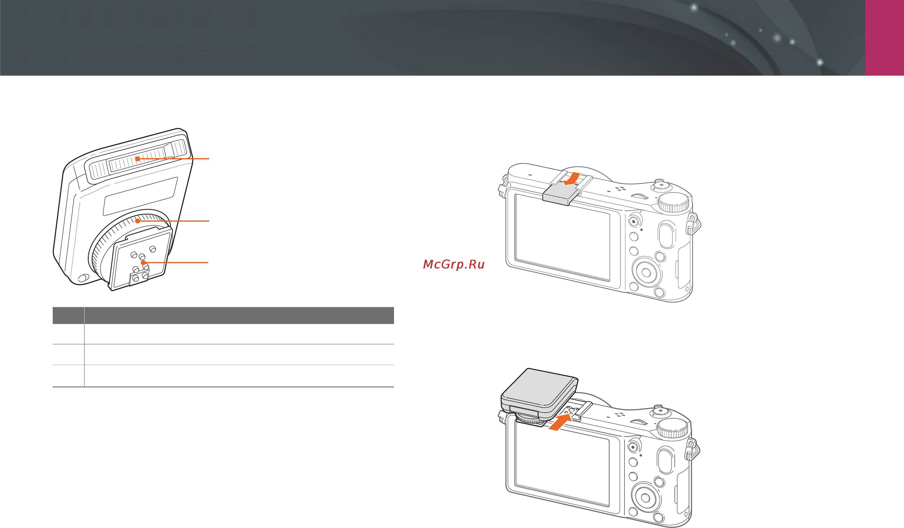 Samsung NX200 [38/149] Установка вспышки