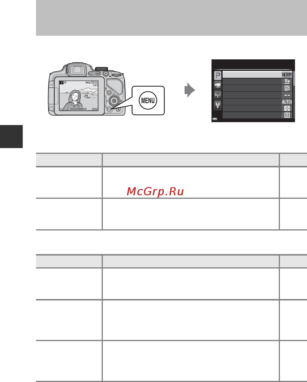 Nikon Coolpix P600 Red [92/160] Меню съемки